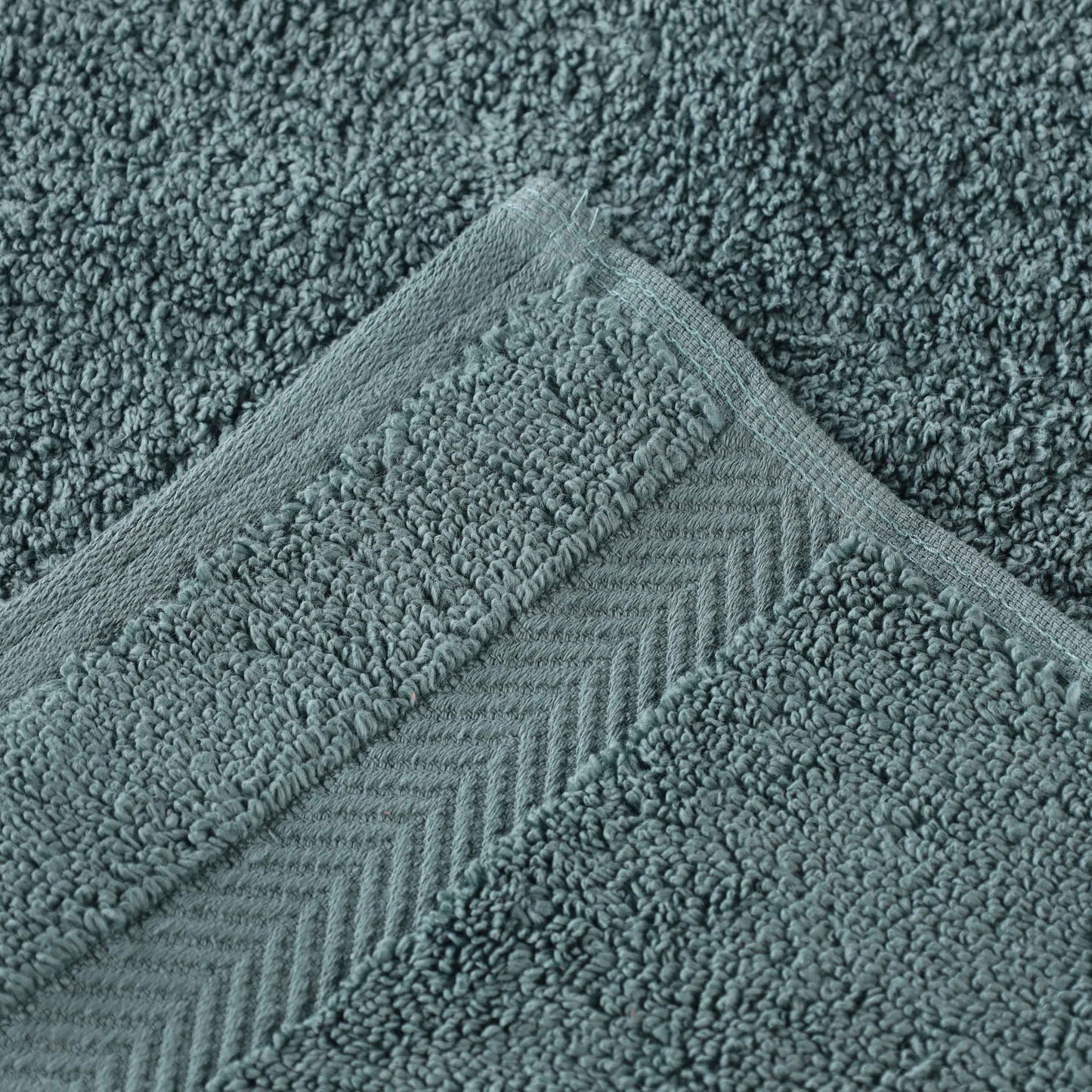 Zero Twist Smart Dry Combed Cotton 2 Piece Bath Towel Set - Jade
