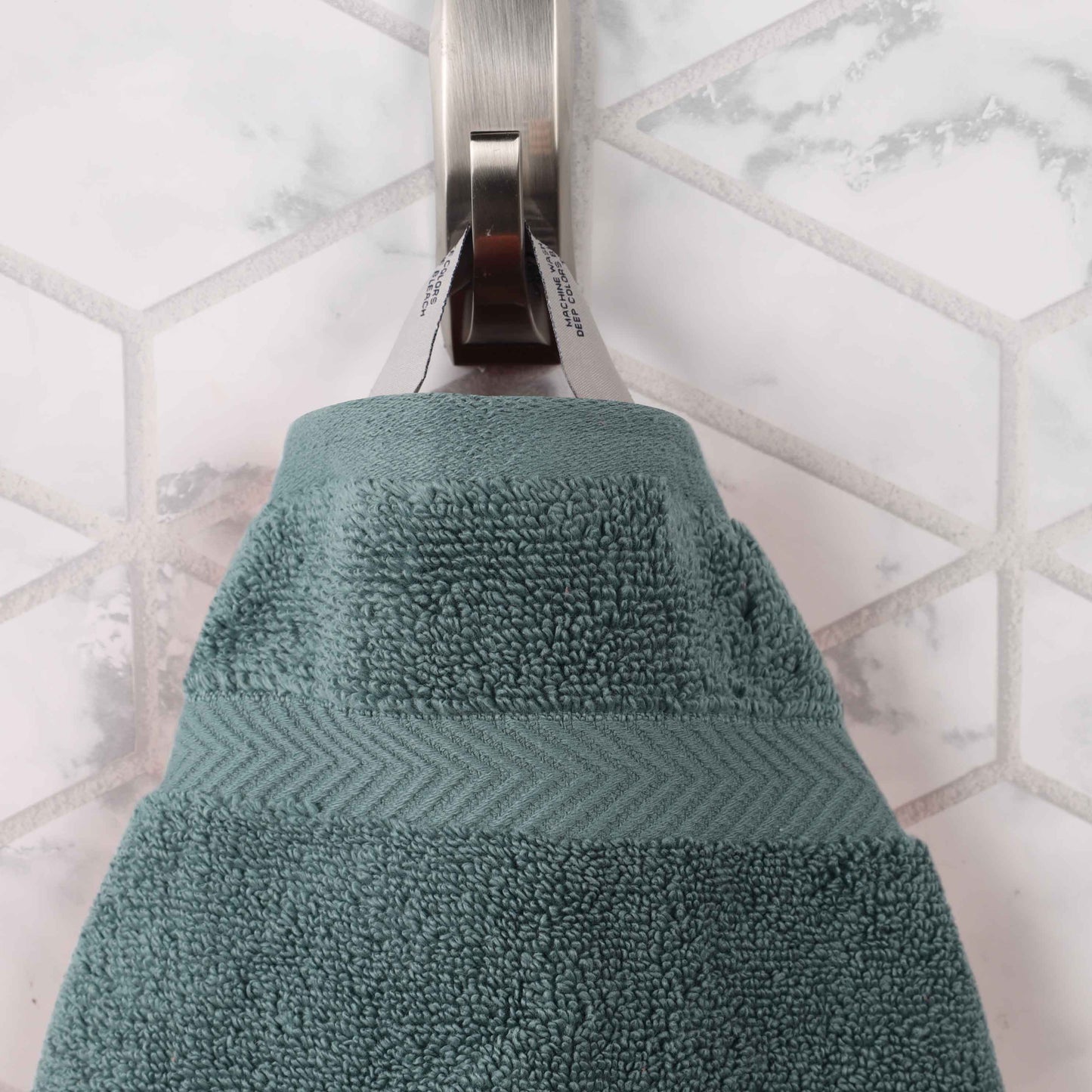 Zero Twist Smart Dry Combed Cotton 2 Piece Bath Towel Set - Jade