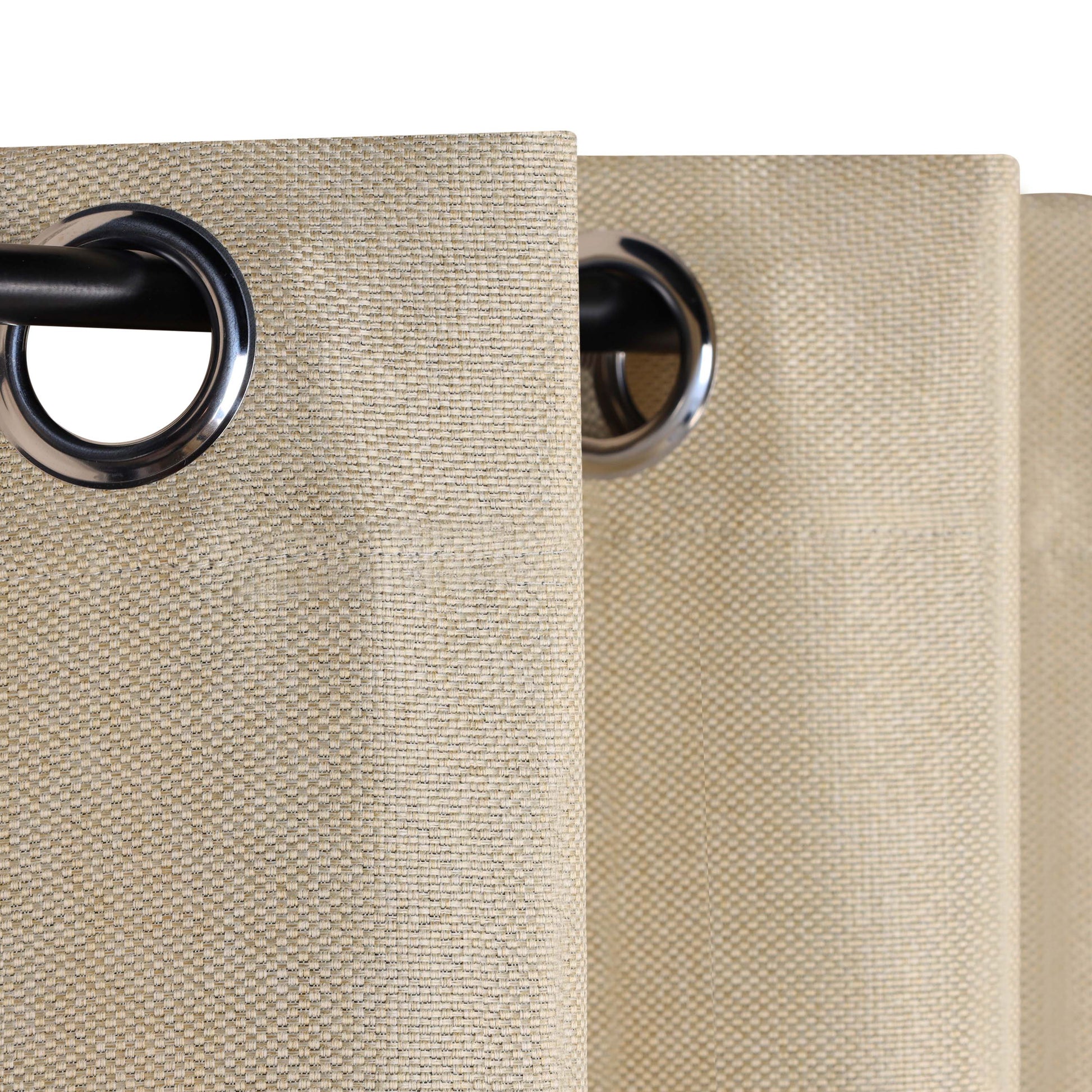 Jaxon Textured Blackout Curtain Set of 2 Panels - Ivory