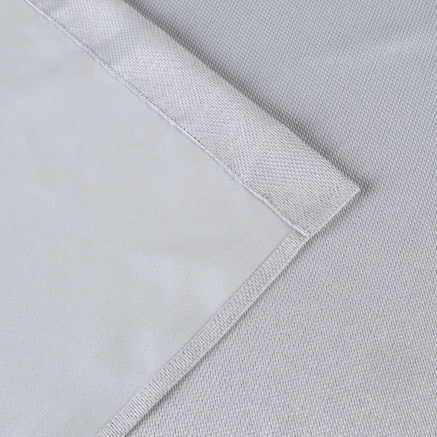 Jaxon Textured Blackout Curtain Set of 2 Panels - Platinum