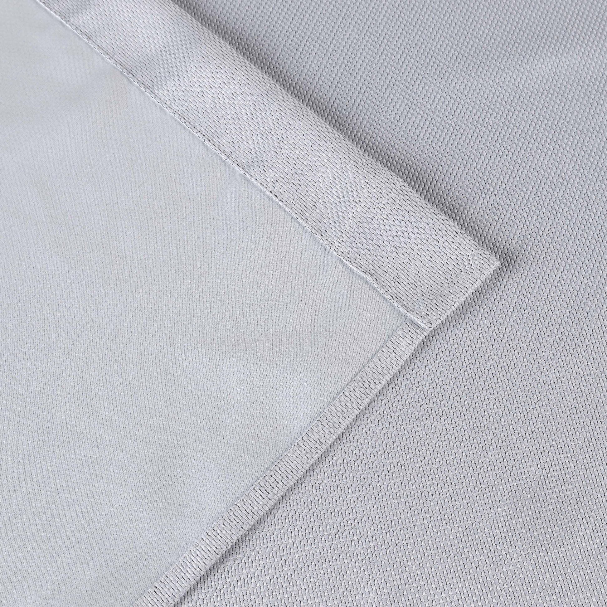Jaxon Textured Blackout Curtain Set of 2 Panels - Platinum