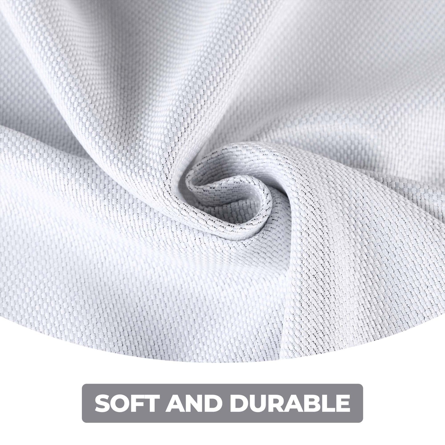 Jaxon Textured Blackout Curtain Set of 2 Panels - Platinum