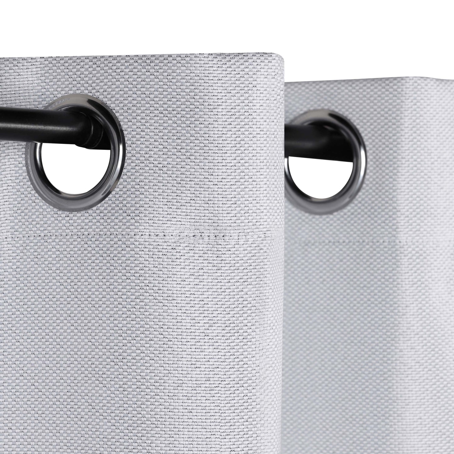 Jaxon Textured Blackout Curtain Set of 2 Panels - Platinum