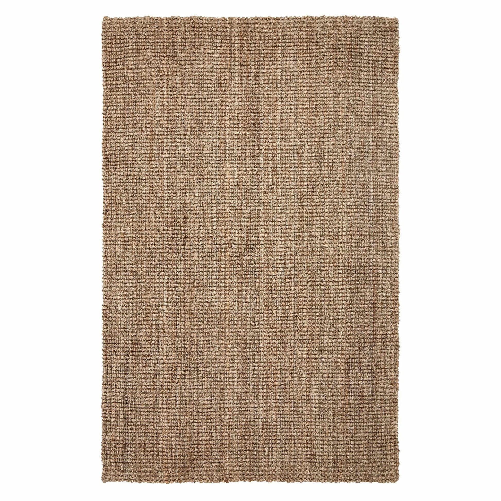 Superior Kula Farmhouse Natural Braided Jute Reversible Indoor Area Rug -  Natural