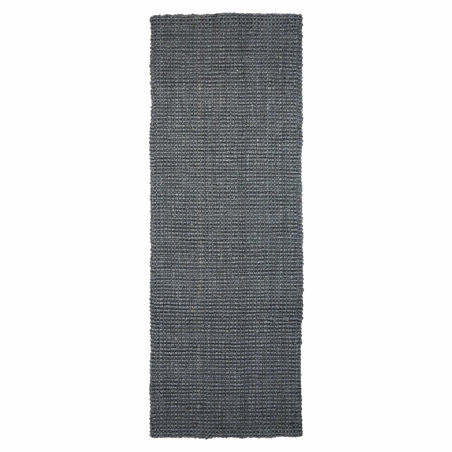 Superior Kula Farmhouse Natural Braided Jute Reversible Indoor Area Rug - Charcoal