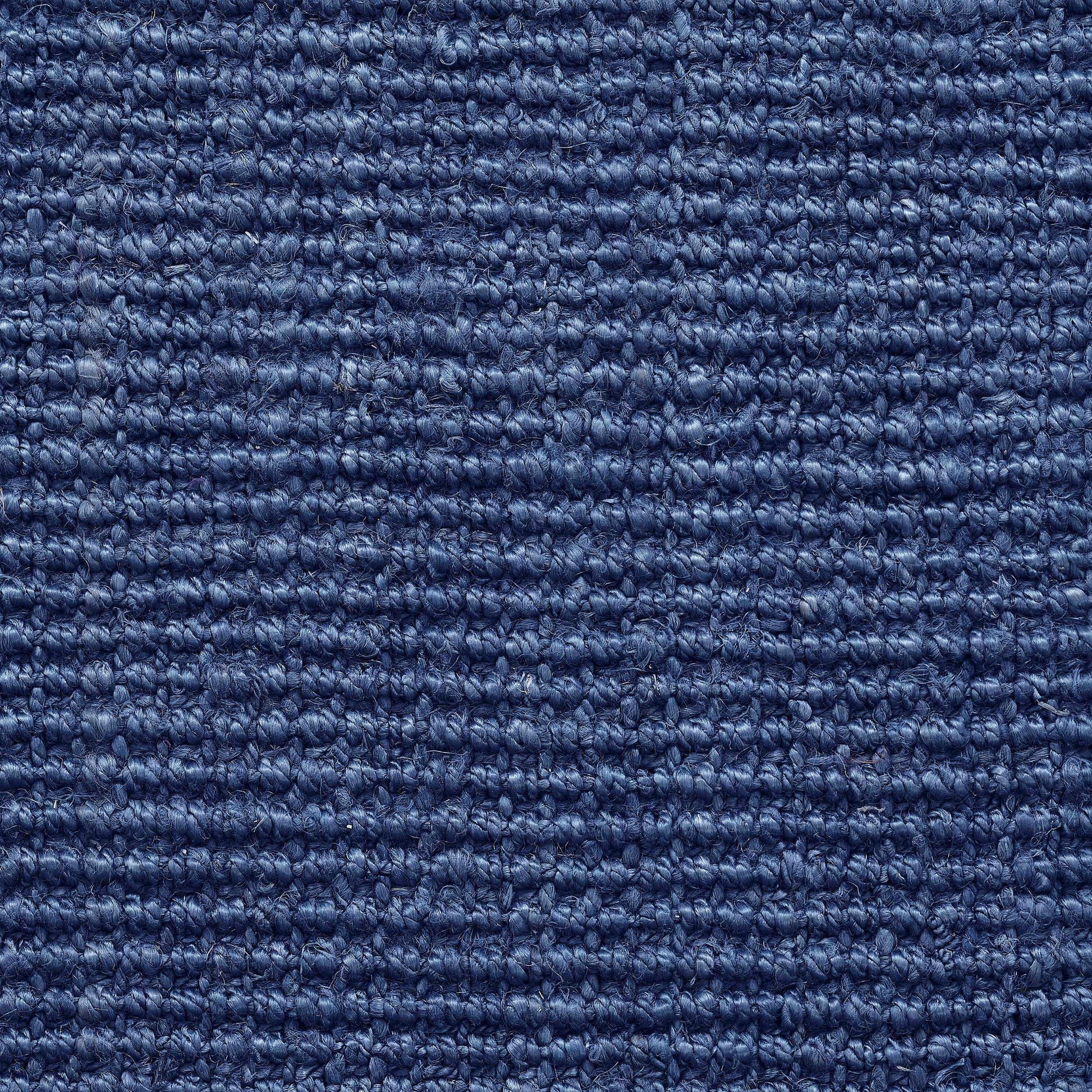Superior Kula Farmhouse Natural Braided Jute Reversible Indoor Area Rug -  Navy Blue