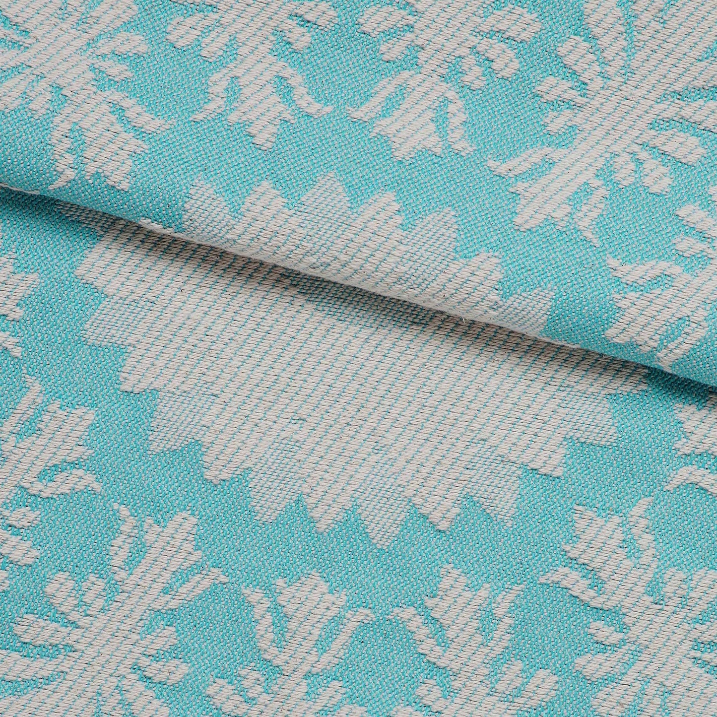 Superior Kymbal Cotton Blend Woven Traditional Medallion Lightweight Jacquard Bedspread and Sham Set - Aqua