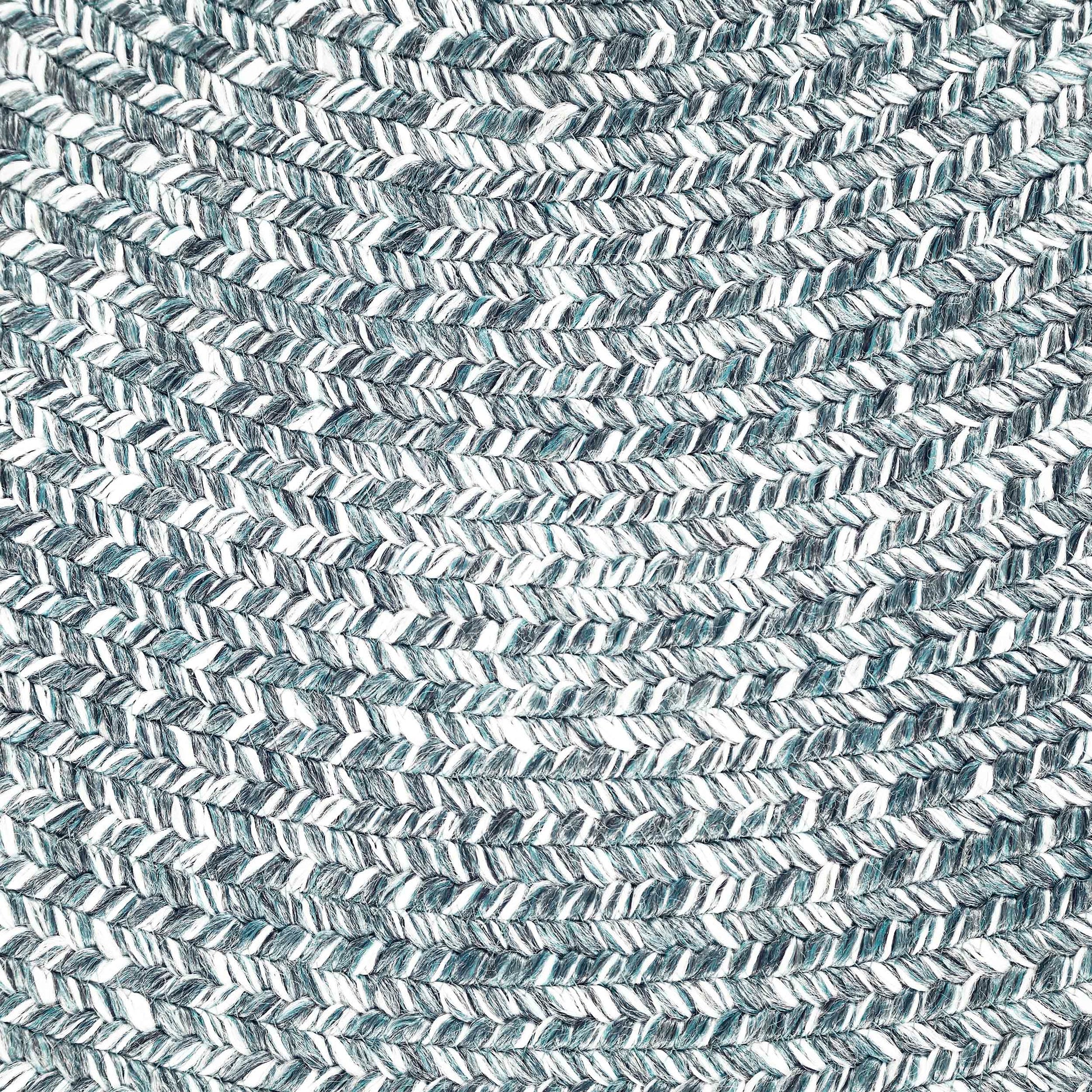 Reversible Braided Eco-Friendly Area Rug Indoor Outdoor Rugs - LagoonBreeze/White