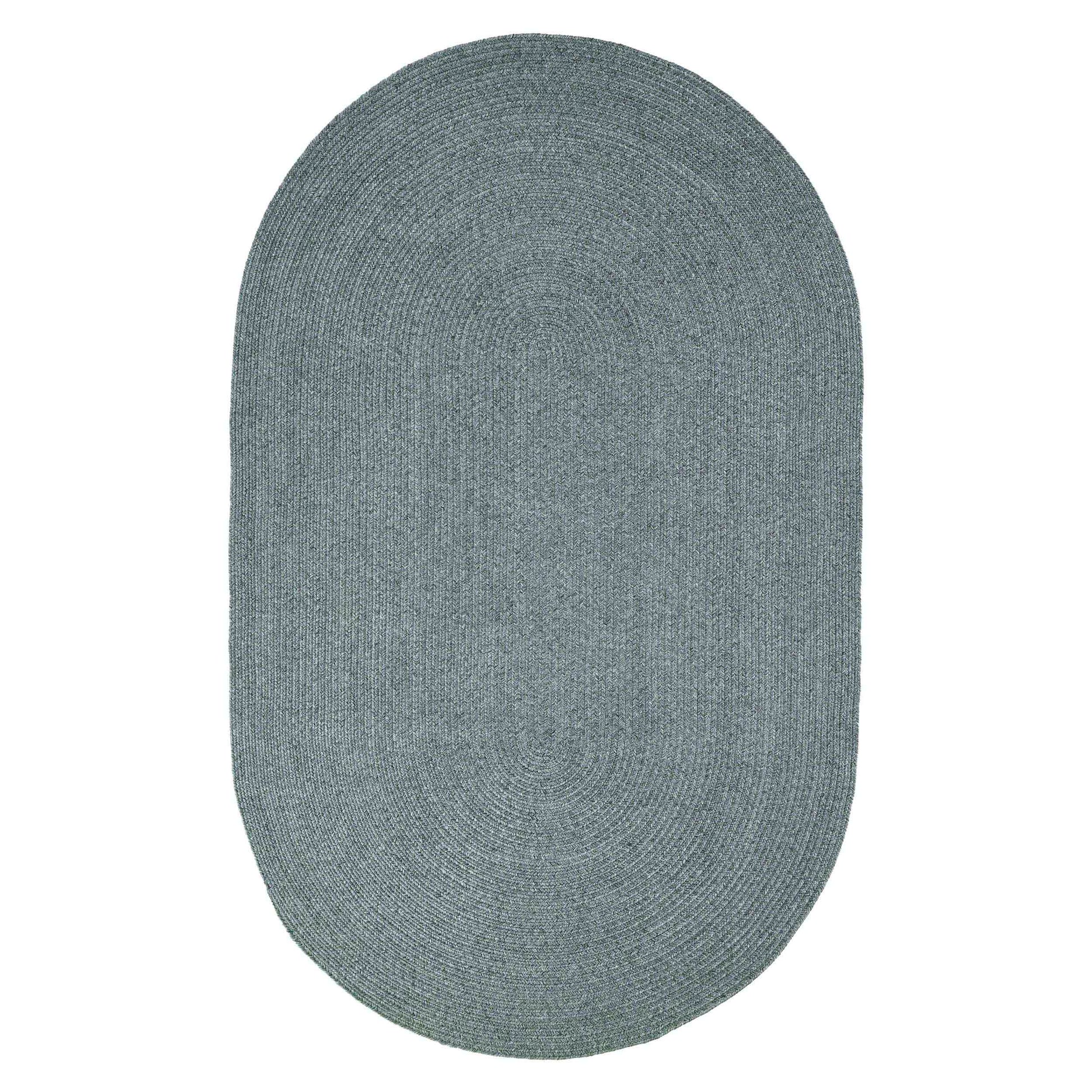 Classic Braided Weave Oval Area Rug Indoor Outdoor Rugs - LagoonBreeze