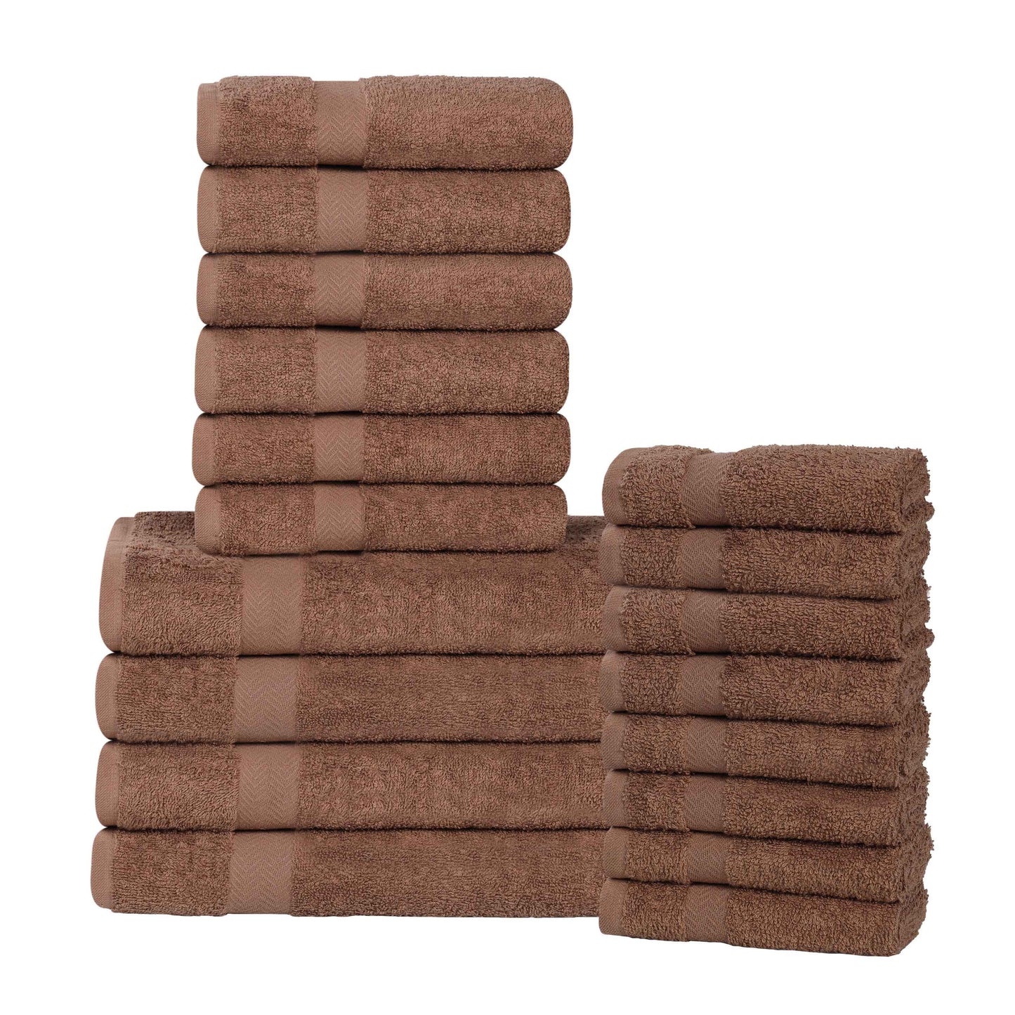 Highly Absorbent Eco-Friendly Soft Cotton 18 Piece Towel Set