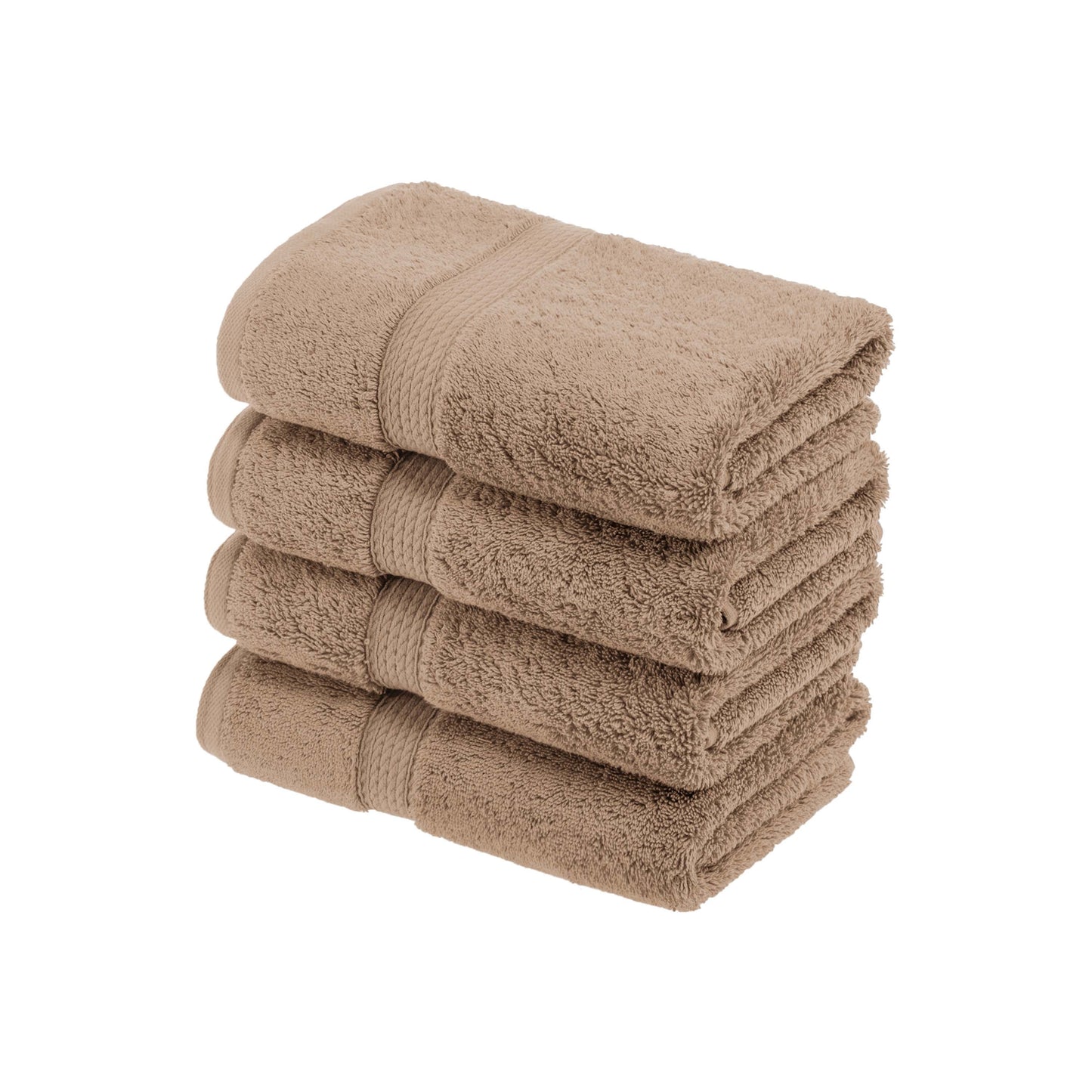 Madison Egyptian Cotton Pile Plush Heavyweight Hand Towel Set of 4