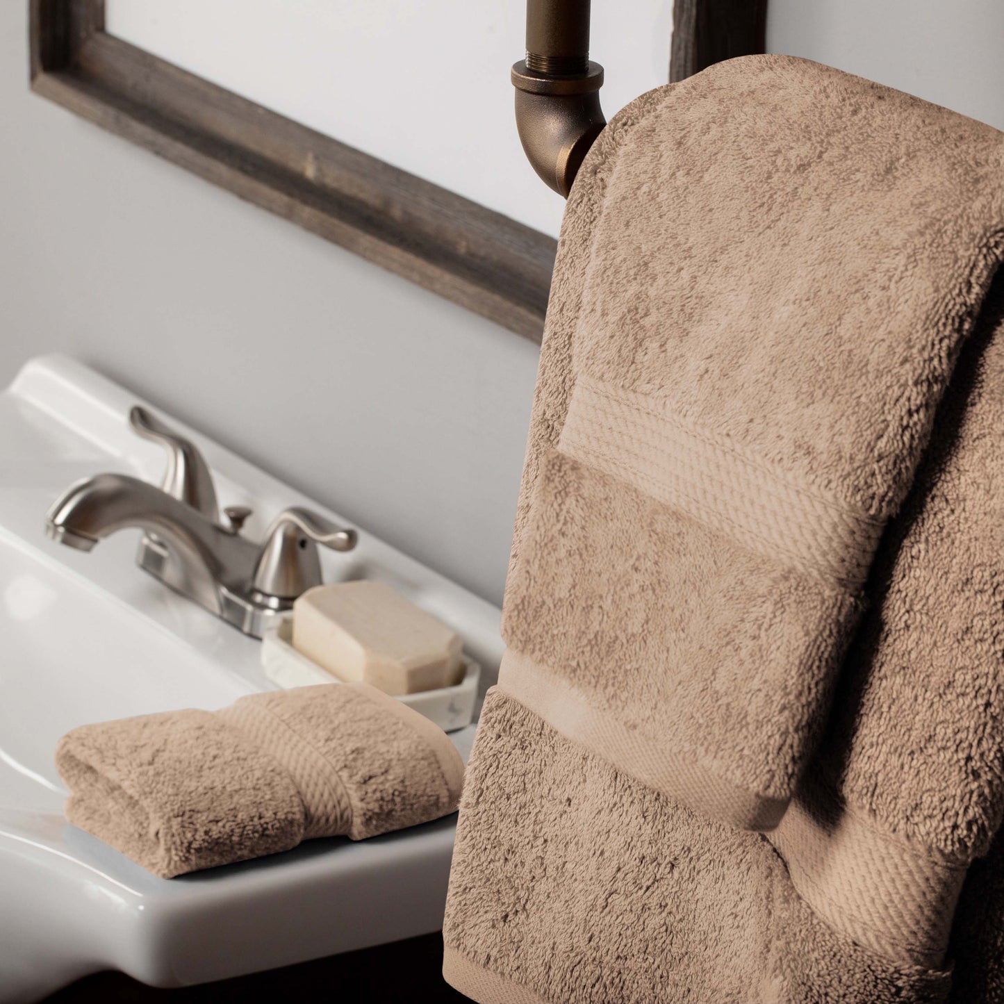 Madison Egyptian Cotton Pile Plush Heavyweight 3 Piece Towel Set