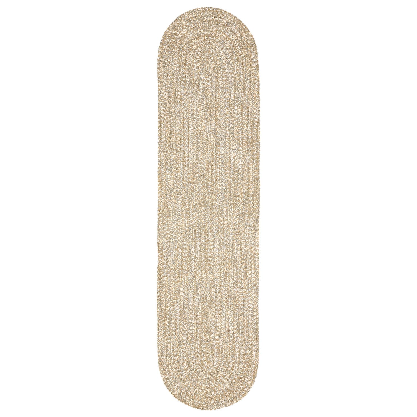 Reversible Braided Eco-Friendly Area Rug Indoor Outdoor Rugs - LatteWhite