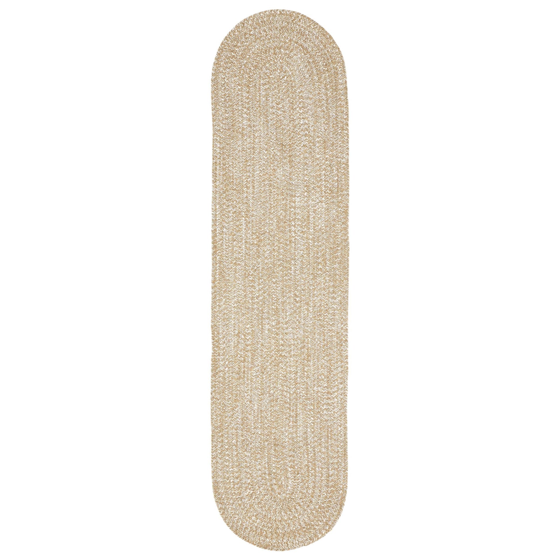 Reversible Braided Eco-Friendly Area Rug Indoor Outdoor Rugs - LatteWhite