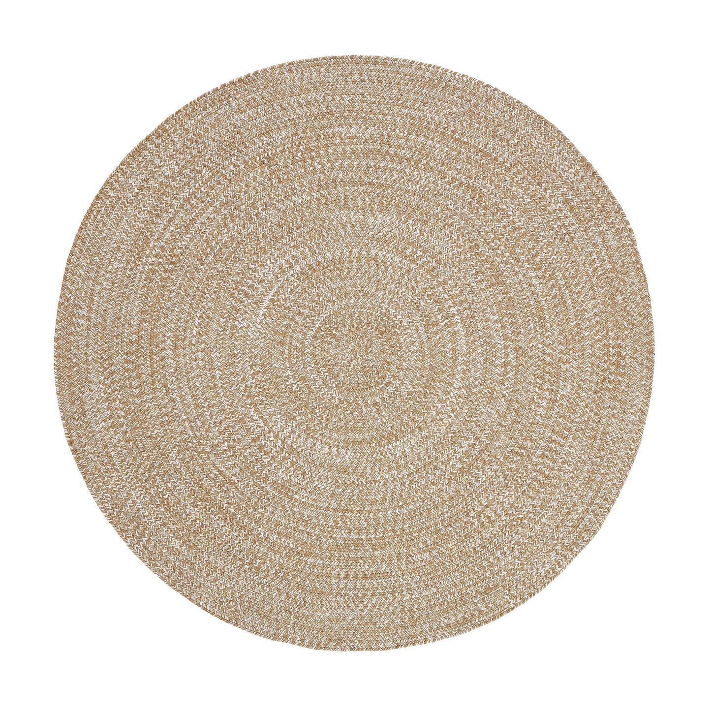 Reversible Braided Eco-Friendly Area Rug Indoor Outdoor Rugs - LatteWhite