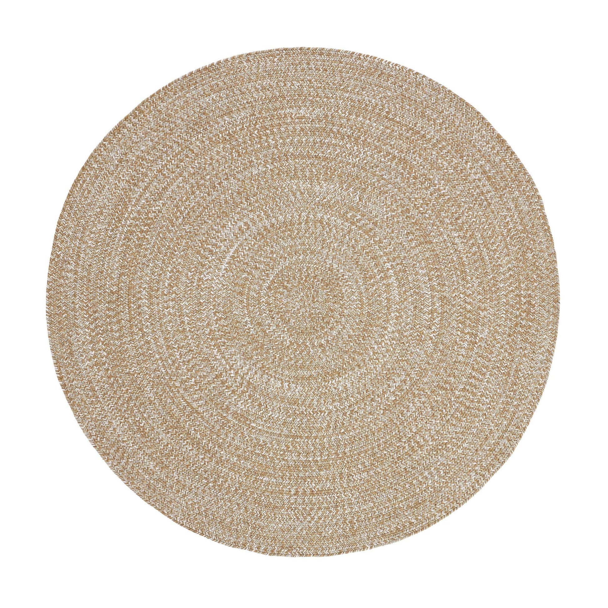 Reversible Braided Eco-Friendly Area Rug Indoor Outdoor Rugs - LatteWhite