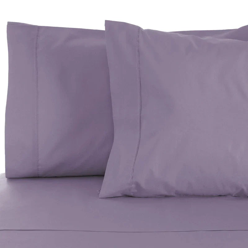 Egyptian Cotton 530 Thread Count Solid Pillowcases Set of 2 - Lavender