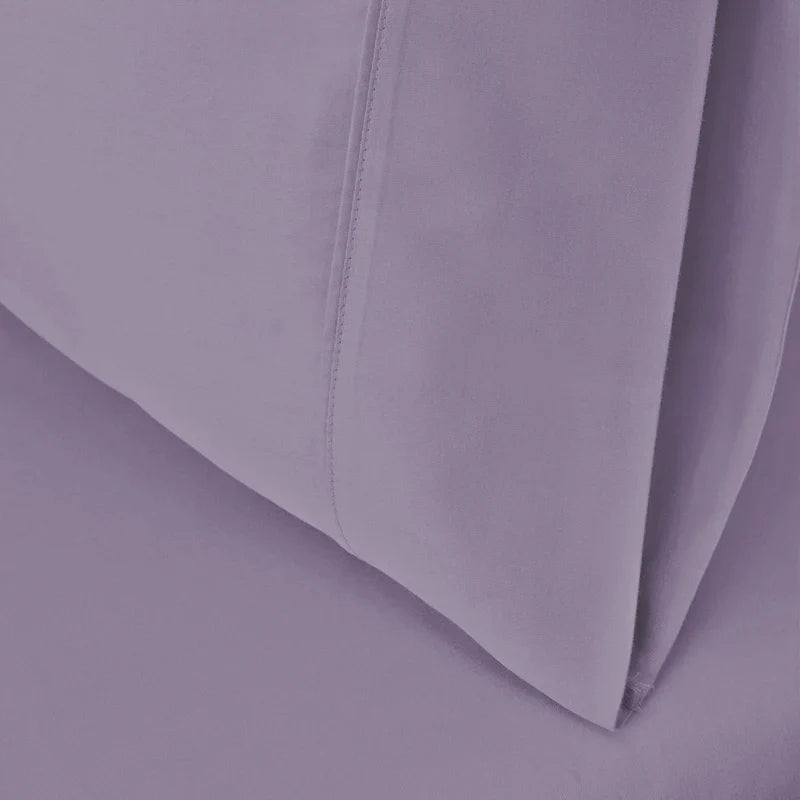 Egyptian Cotton 530 Thread Count Solid Pillowcases Set of 2 - Lavender