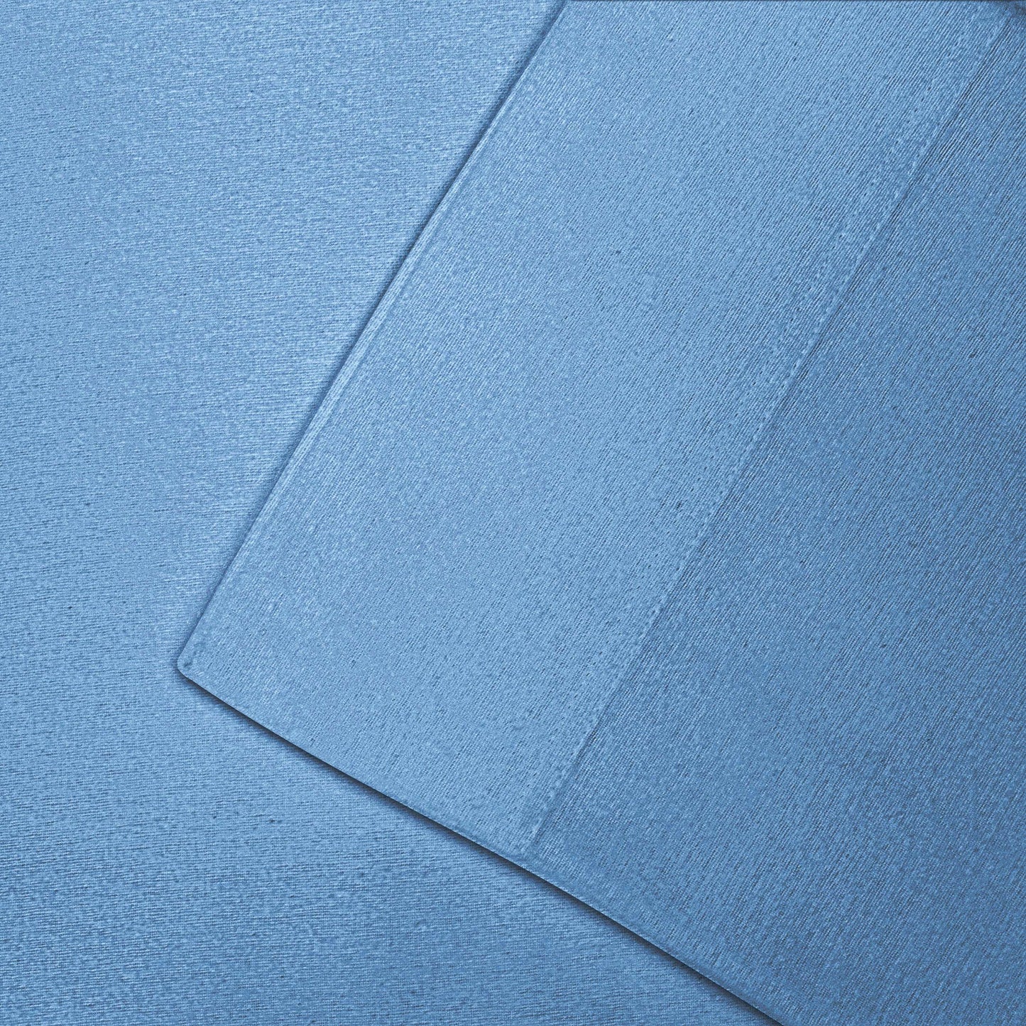Cotton Flannel 2 Piece Pillowcase Set - LightBlue