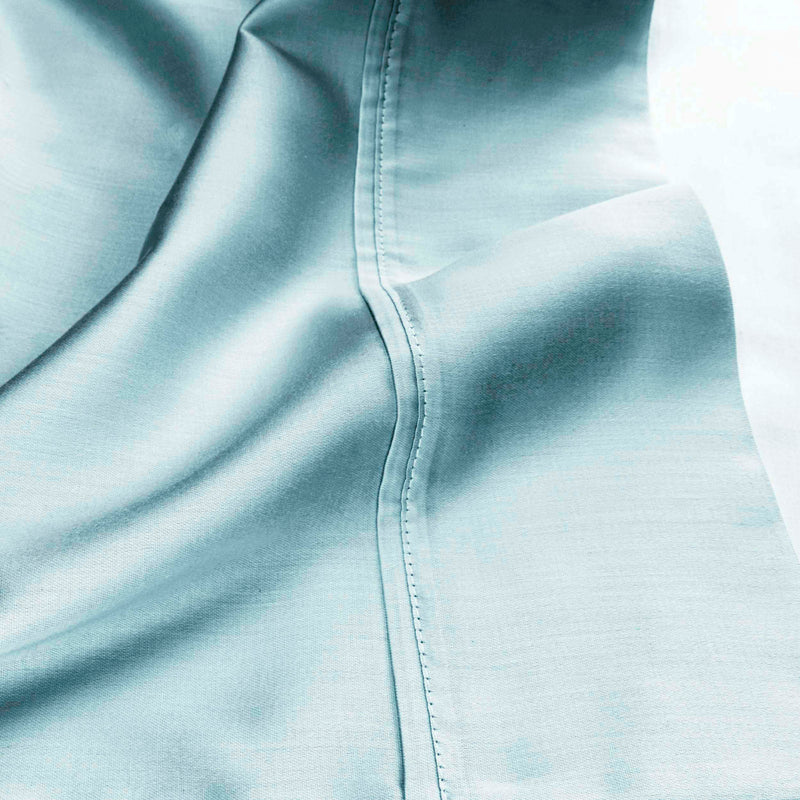 Egyptian Cotton 530 Thread Count Solid Pillowcases Set of 2 - LightBlue