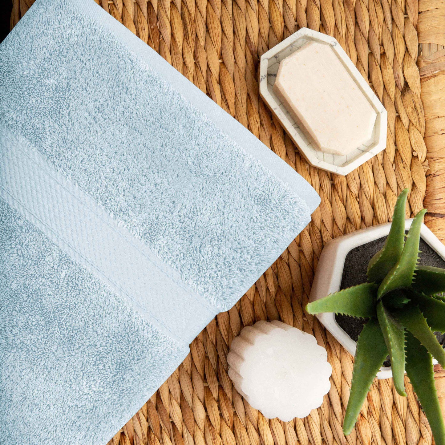 Madison Egyptian Cotton Pile Plush Heavyweight 6 Piece Towel Set