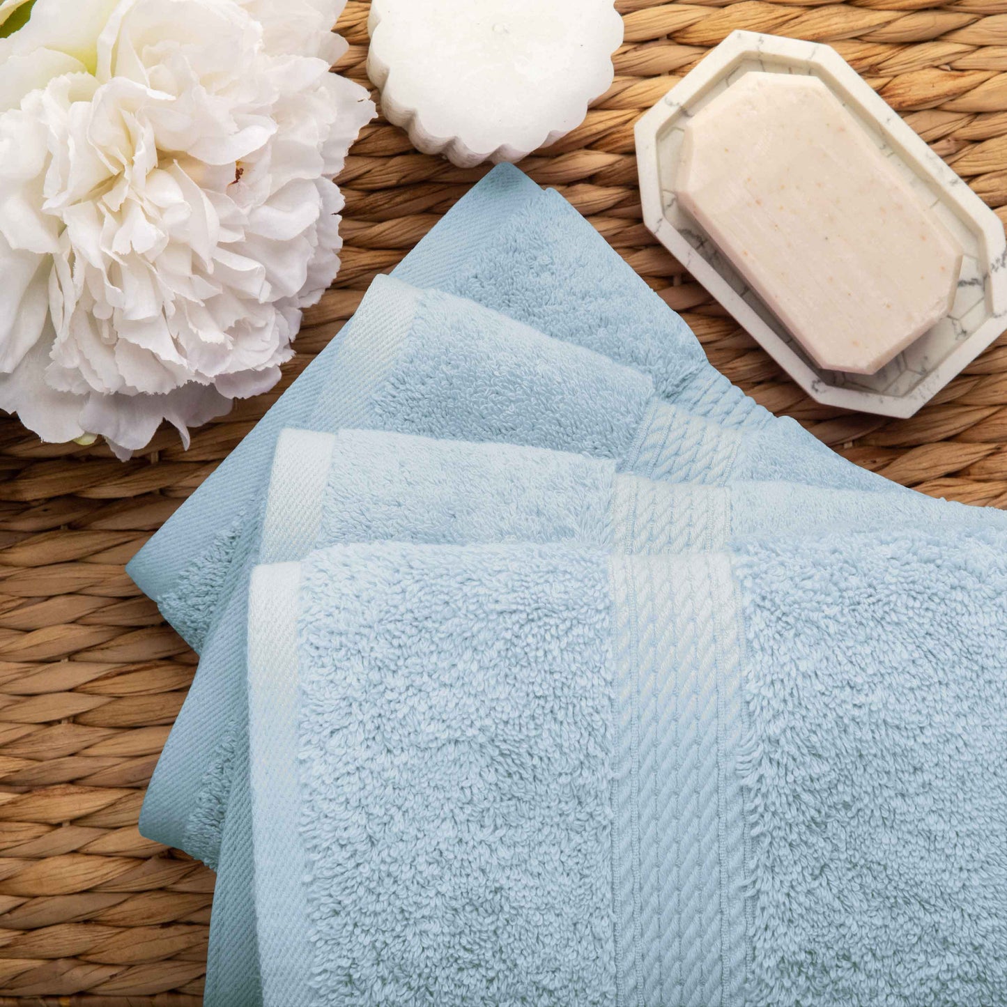 Madison Egyptian Cotton Pile Plush Heavyweight 6 Piece Towel Set