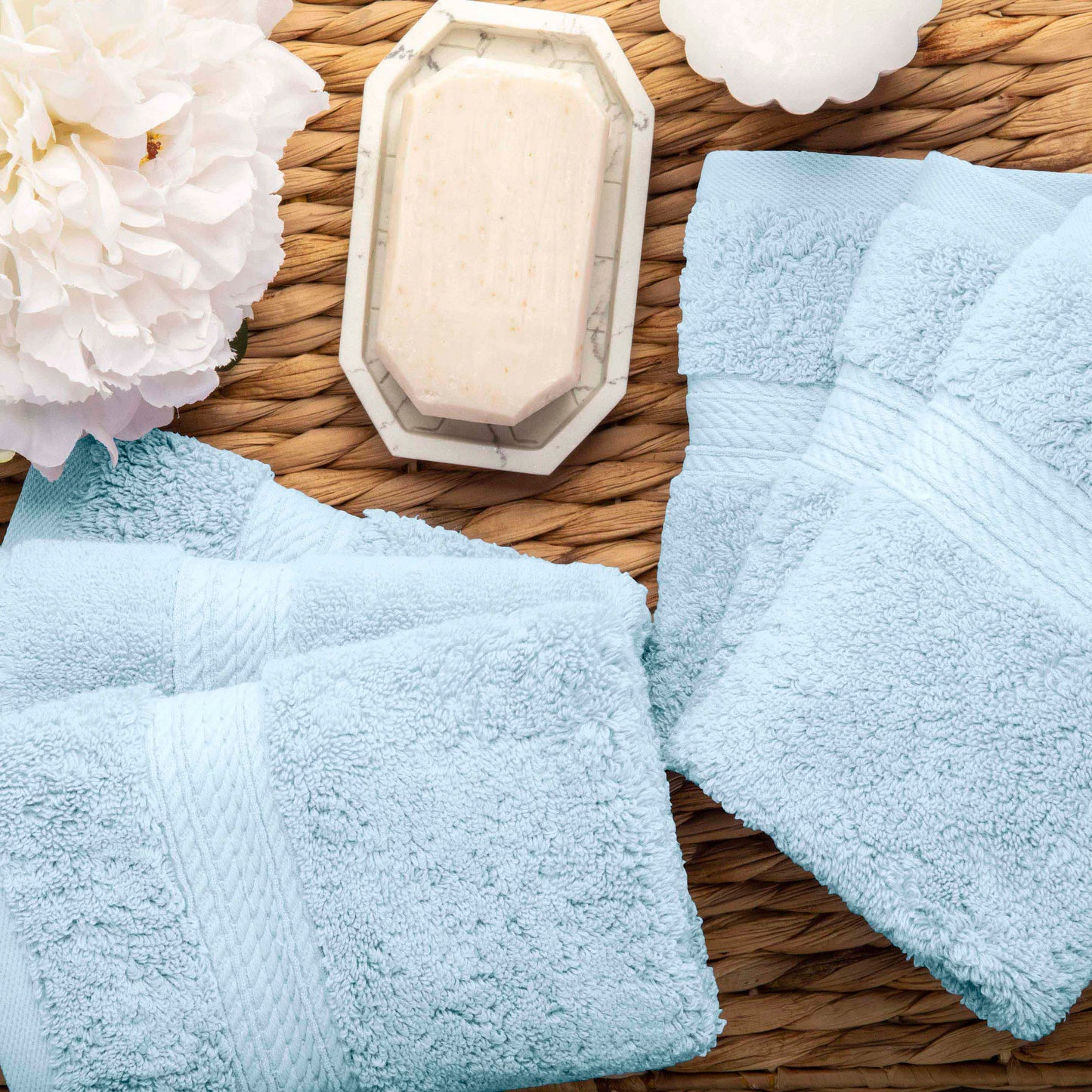 Madison Egyptian Cotton Pile Plush Heavyweight 6 Piece Towel Set