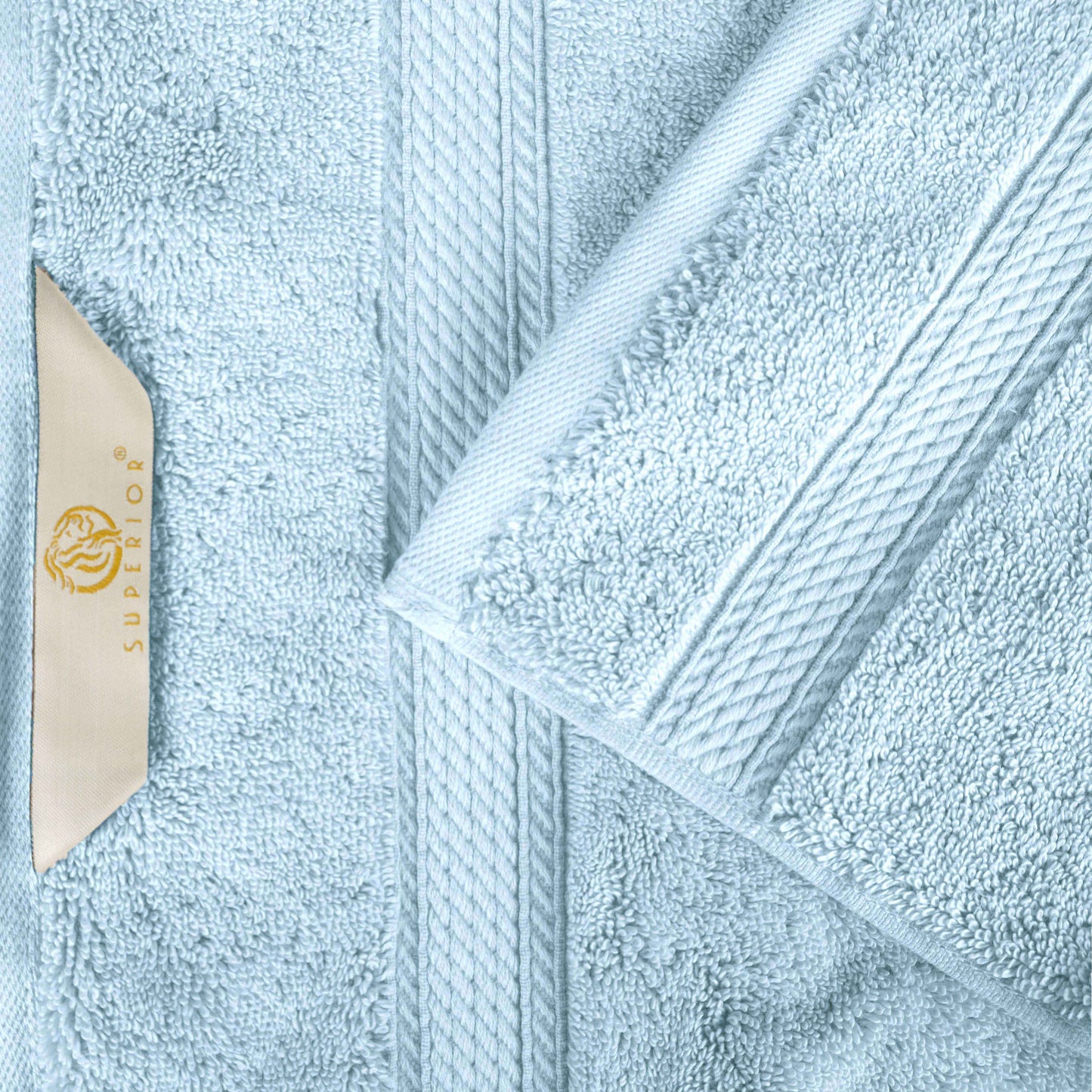 Madison Egyptian Cotton Pile Plush Heavyweight 6 Piece Towel Set
