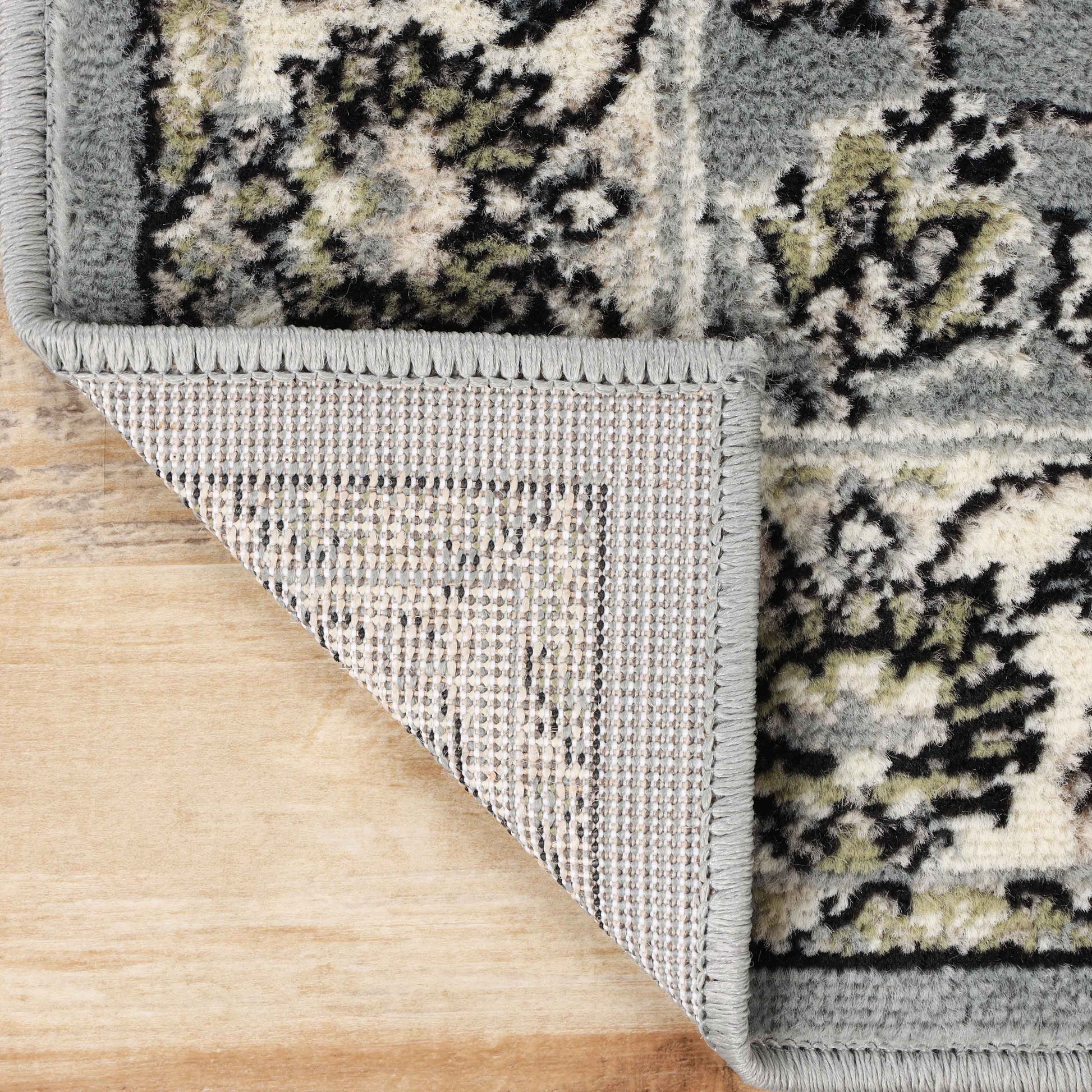 Lille Elegant Floral Indoor Area Rug or Runner Rug Or Door Mat - Cream