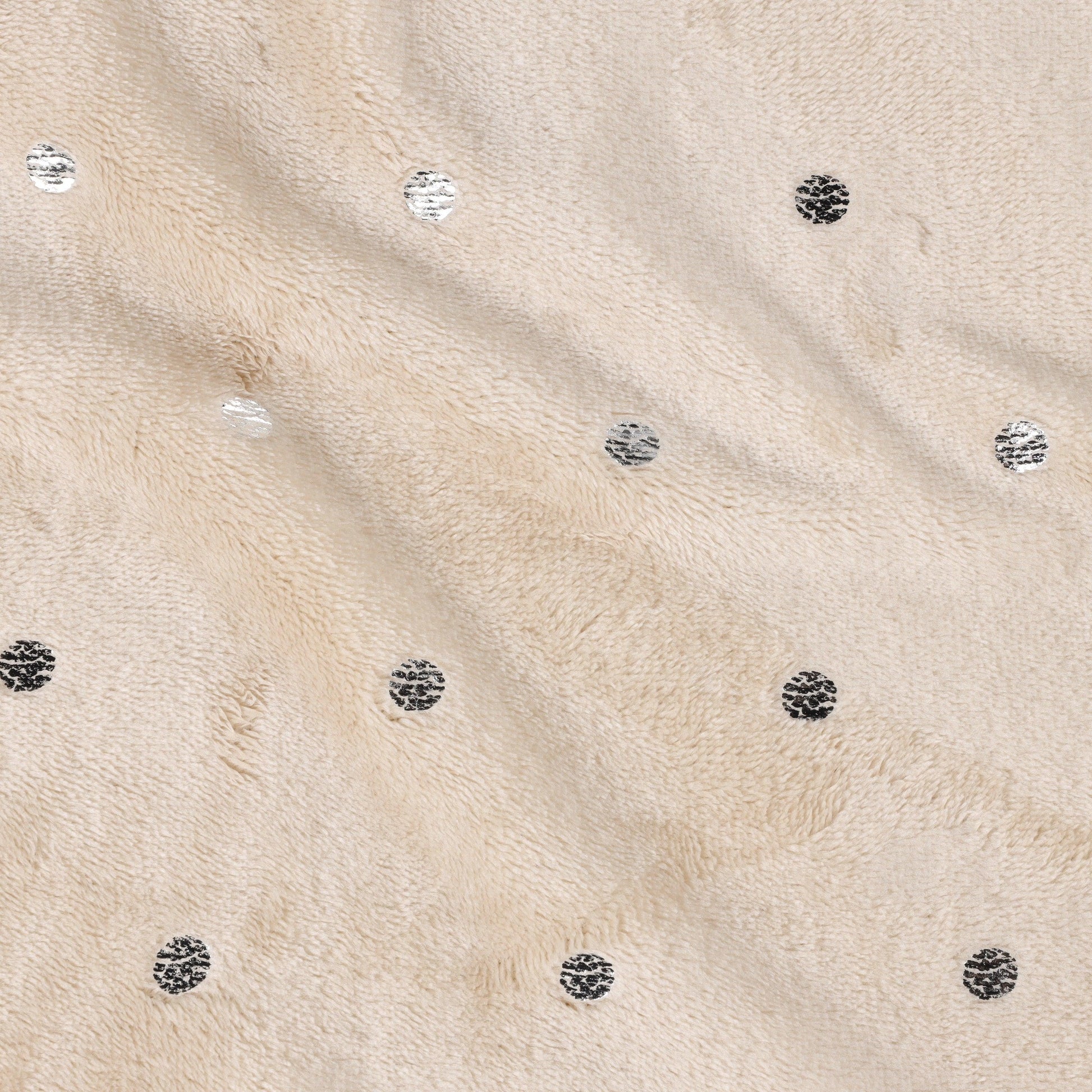 Fleece Plush Medium Weight Fluffy Soft Decorative Blanket Or Throw - Linen