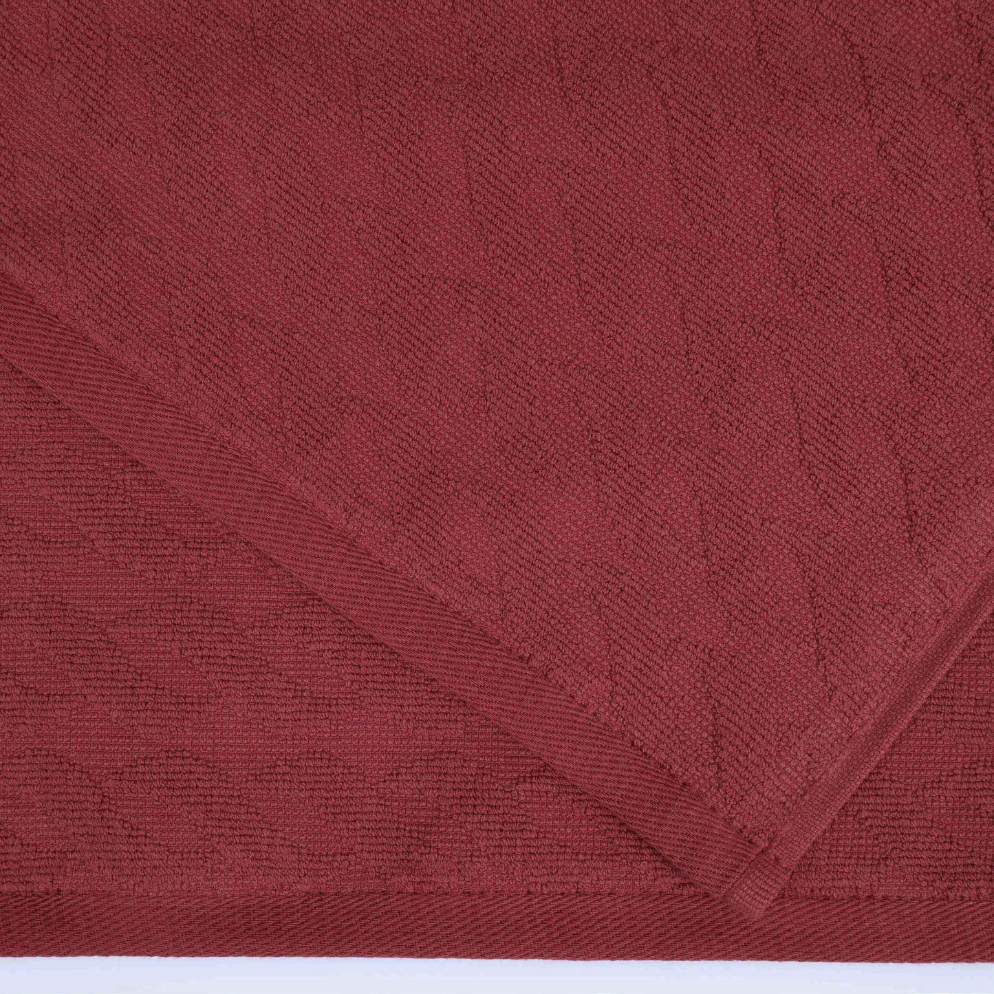 Turkish Cotton Jacquard Herringbone and Solid 8 Piece Towel Set
