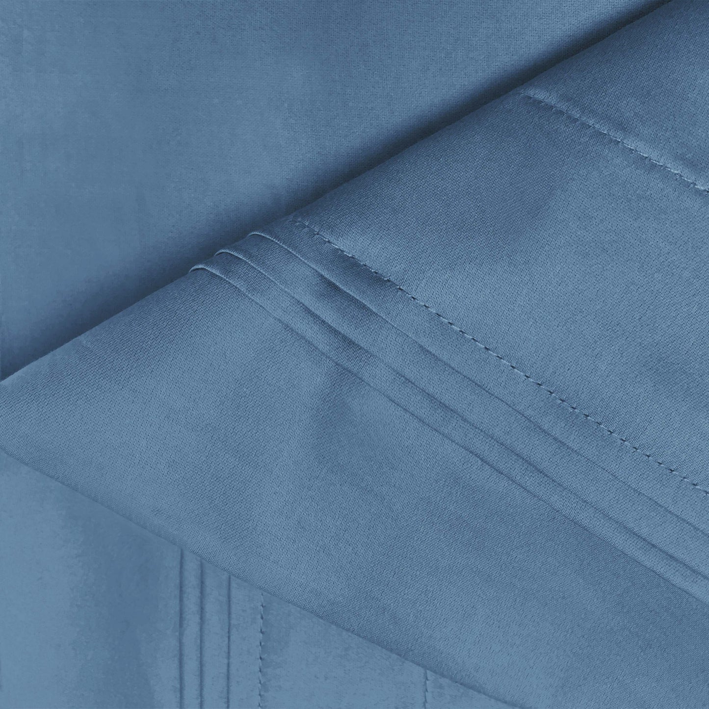 Egyptian Cotton 650 Thread Count Eco-Friendly Solid Sheet Set - MediumBlue