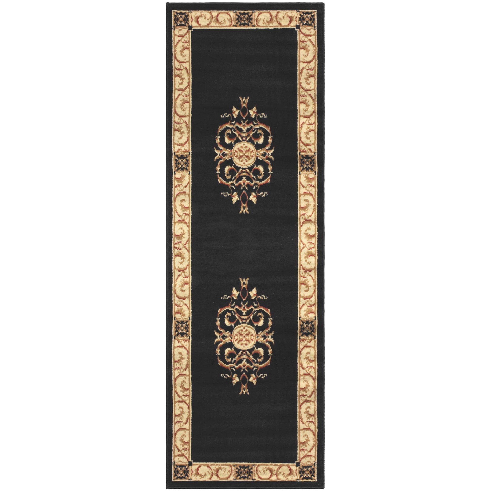 Oversized Medallion Modern Bohemian Indoor Area Rug or Runner Rug - MidnightBlue