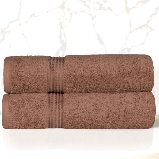 Heritage Egyptian Cotton Plush Absorbent Luxury Bath Towel Set of 2