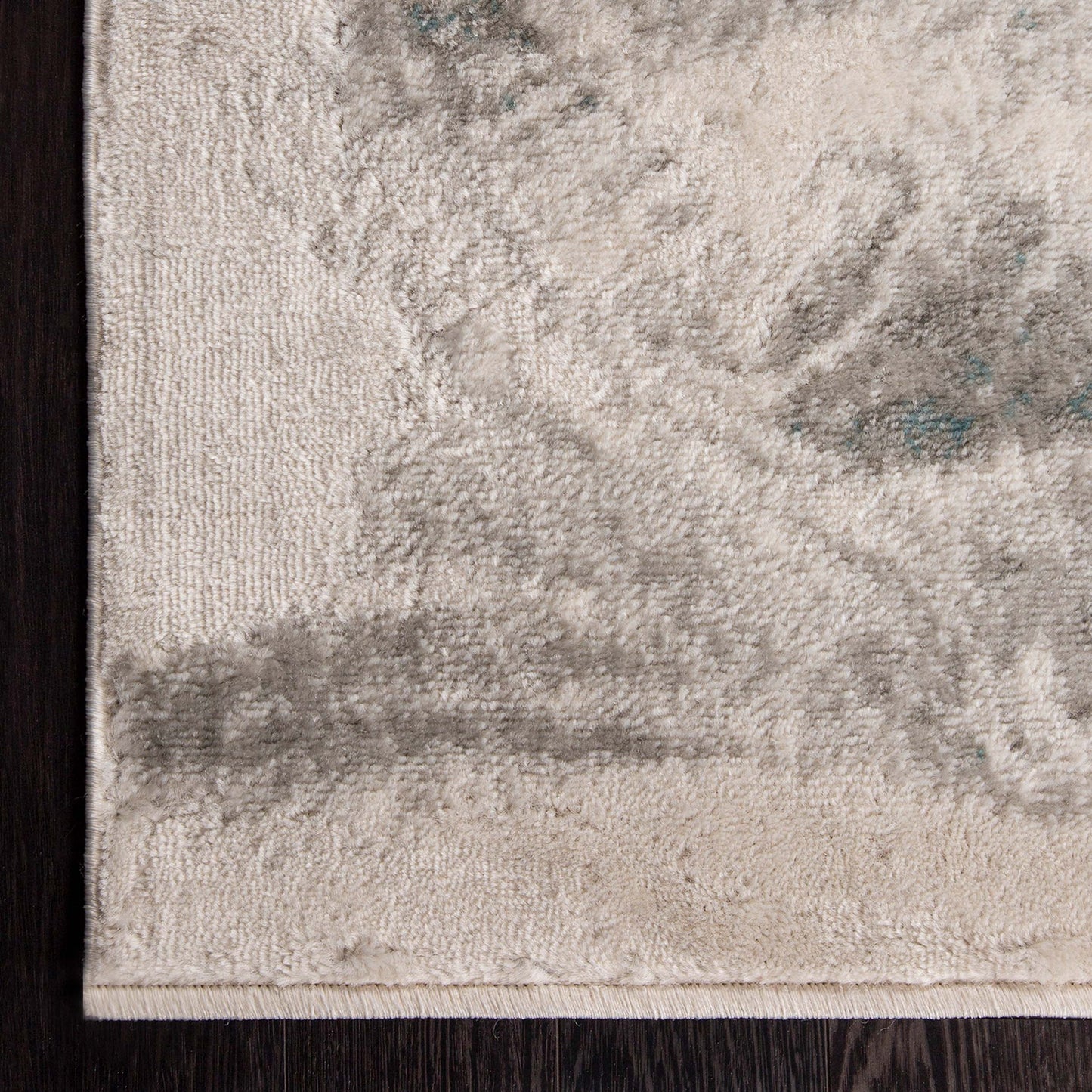 Morwenna Modern Abstract Watercolor Plush Indoor Area Rug Or Runner - Rivulet