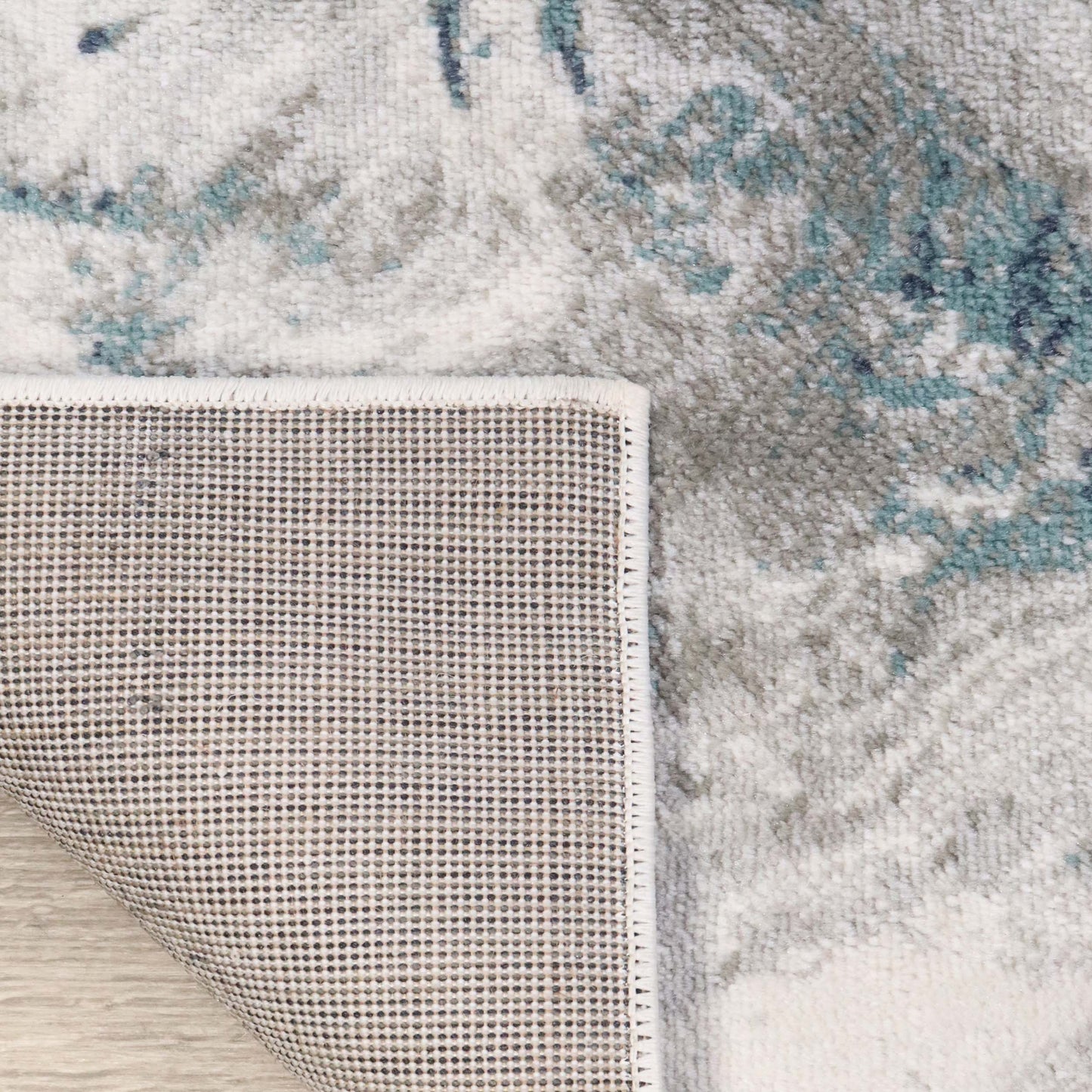 Morwenna Modern Abstract Watercolor Plush Indoor Area Rug Or Runner - Rivulet