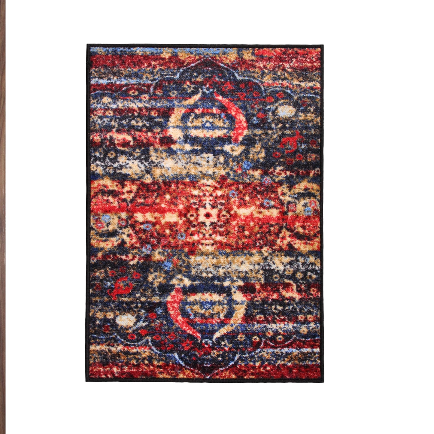 Oswell Medallion Non-Slip Washable Indoor Area Rug or Runner - Multicolored