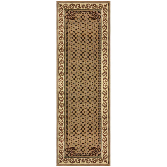 Longfield Traditional Oriental Area Rug - Multicolored