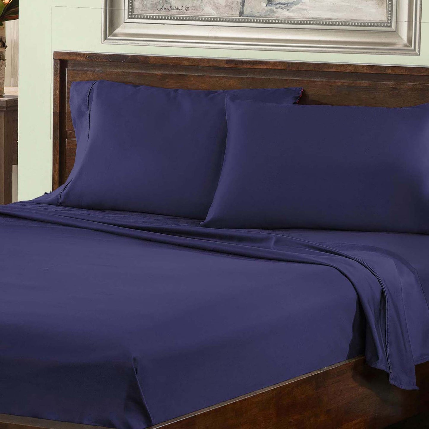 Cotton Blend 800 Thread Count Solid Deep Pocket Bed Sheet Set