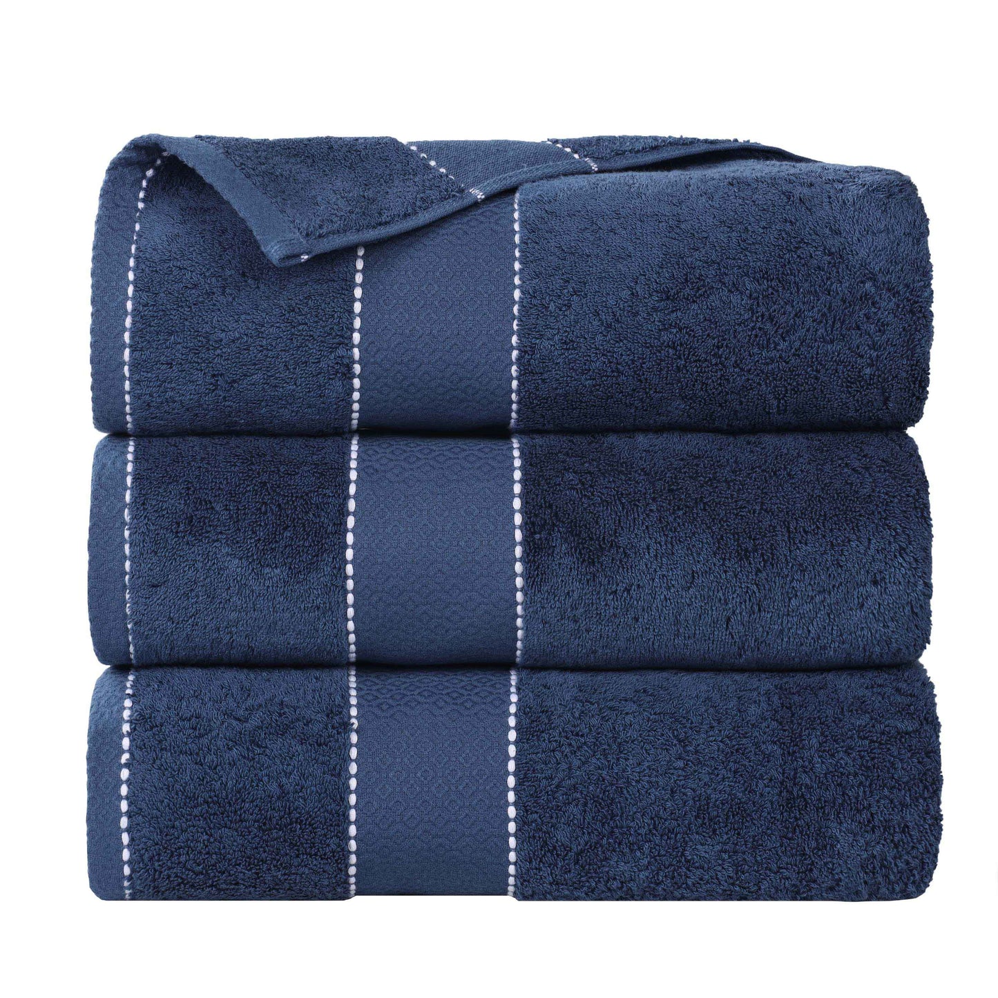 Niles Egyptian Giza Cotton Plush Thick Absorbent Bath Towel Set of 3