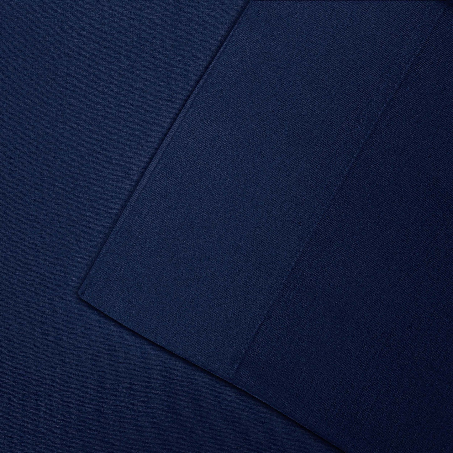 Cotton Flannel 2 Piece Pillowcase Set - NavyBlue