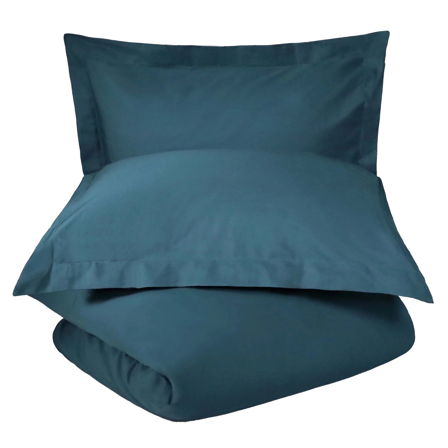 Cotton Percale Modern Traditional Duvet Cover Set - NavyBlue