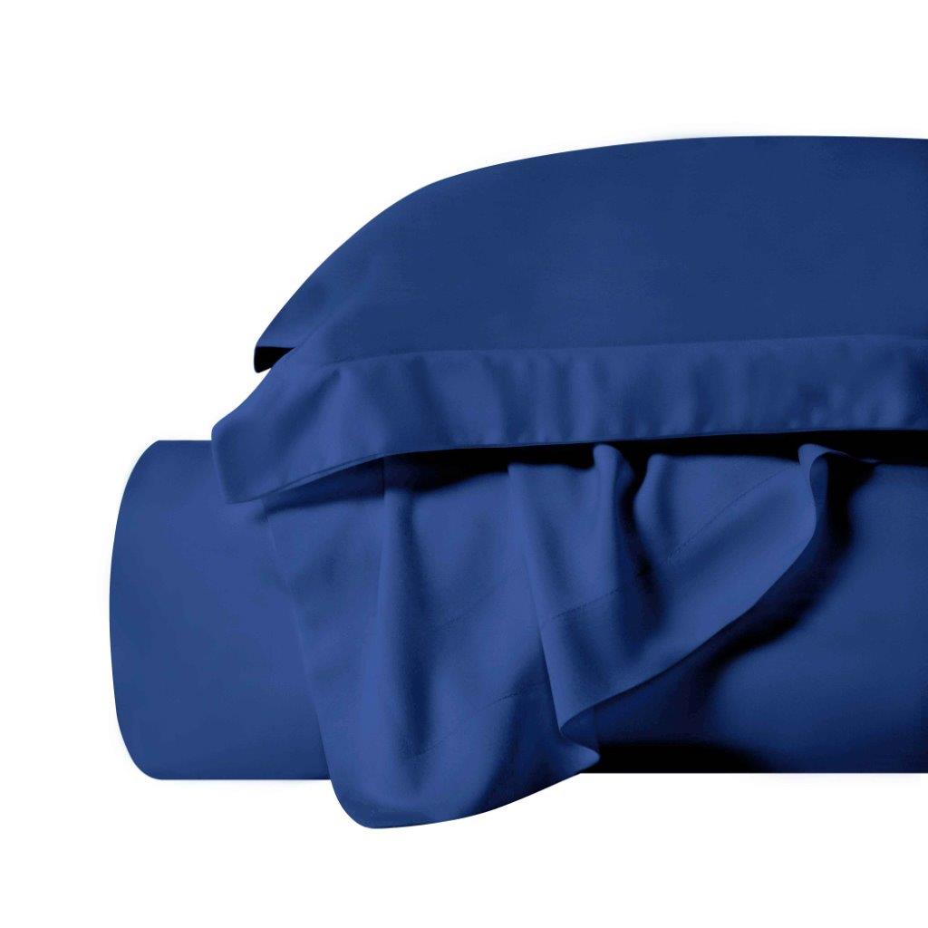 300 Thread Count Modal from Beechwood Solid Duvet Cover Set - Navy Blue