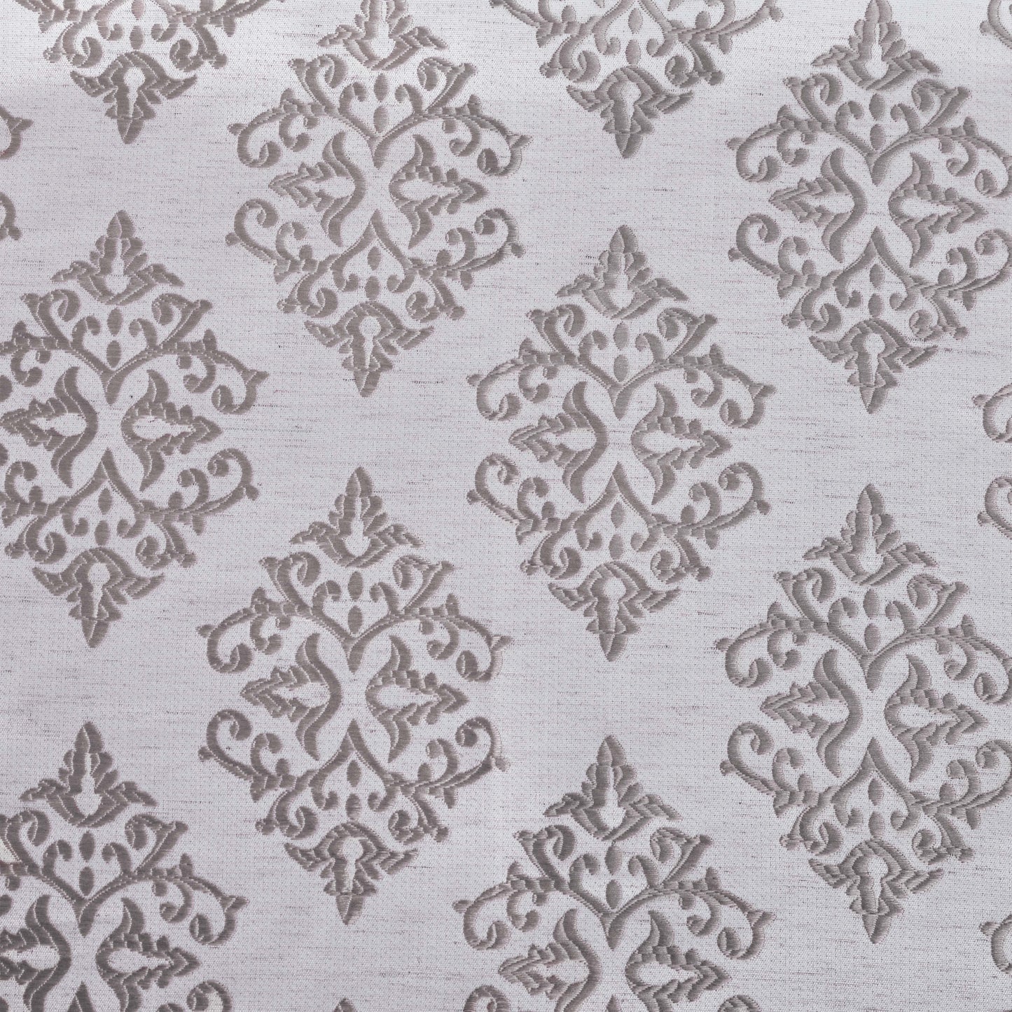 Venetian Damask Jacquard Curtain Panels, Set of 2 - NickelBlack