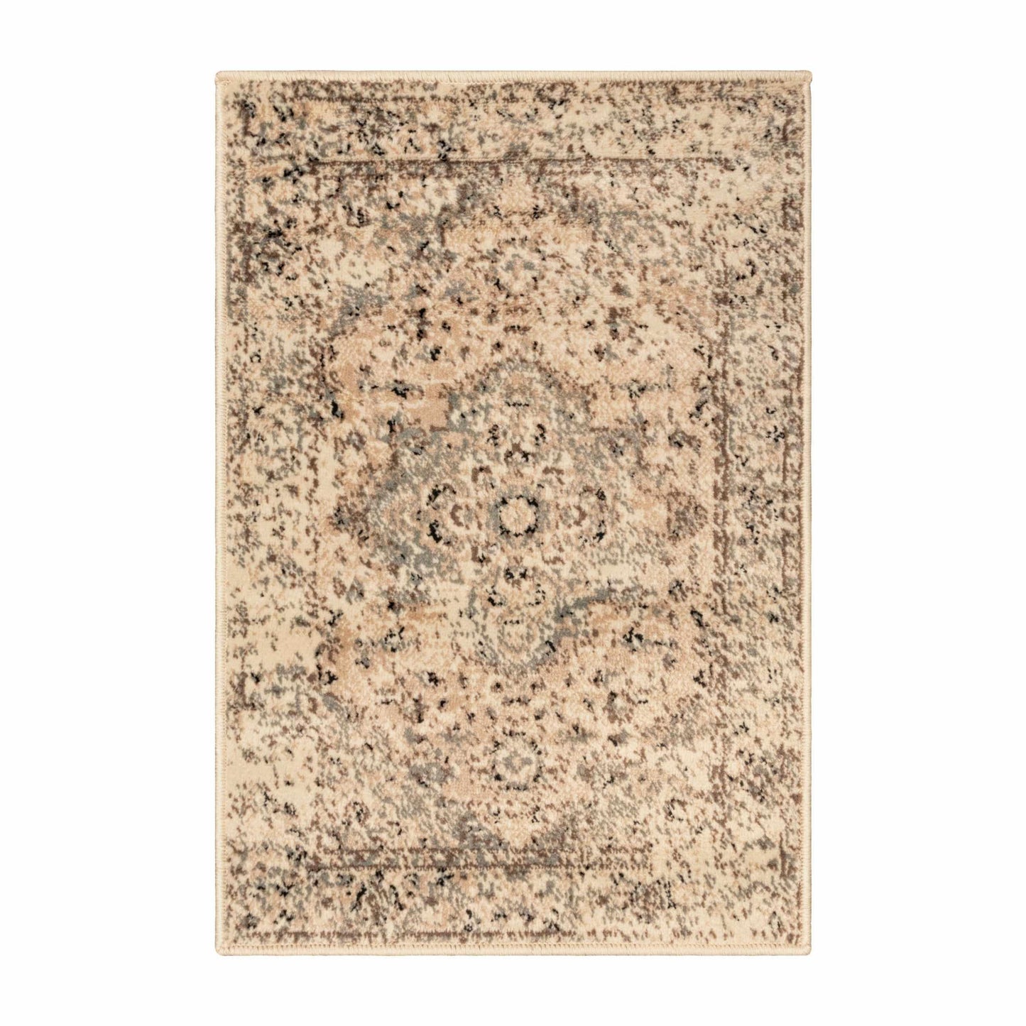 Superior Nysa Oriental Floral and Vines Indoor Farmhouse Area Rug - Cream