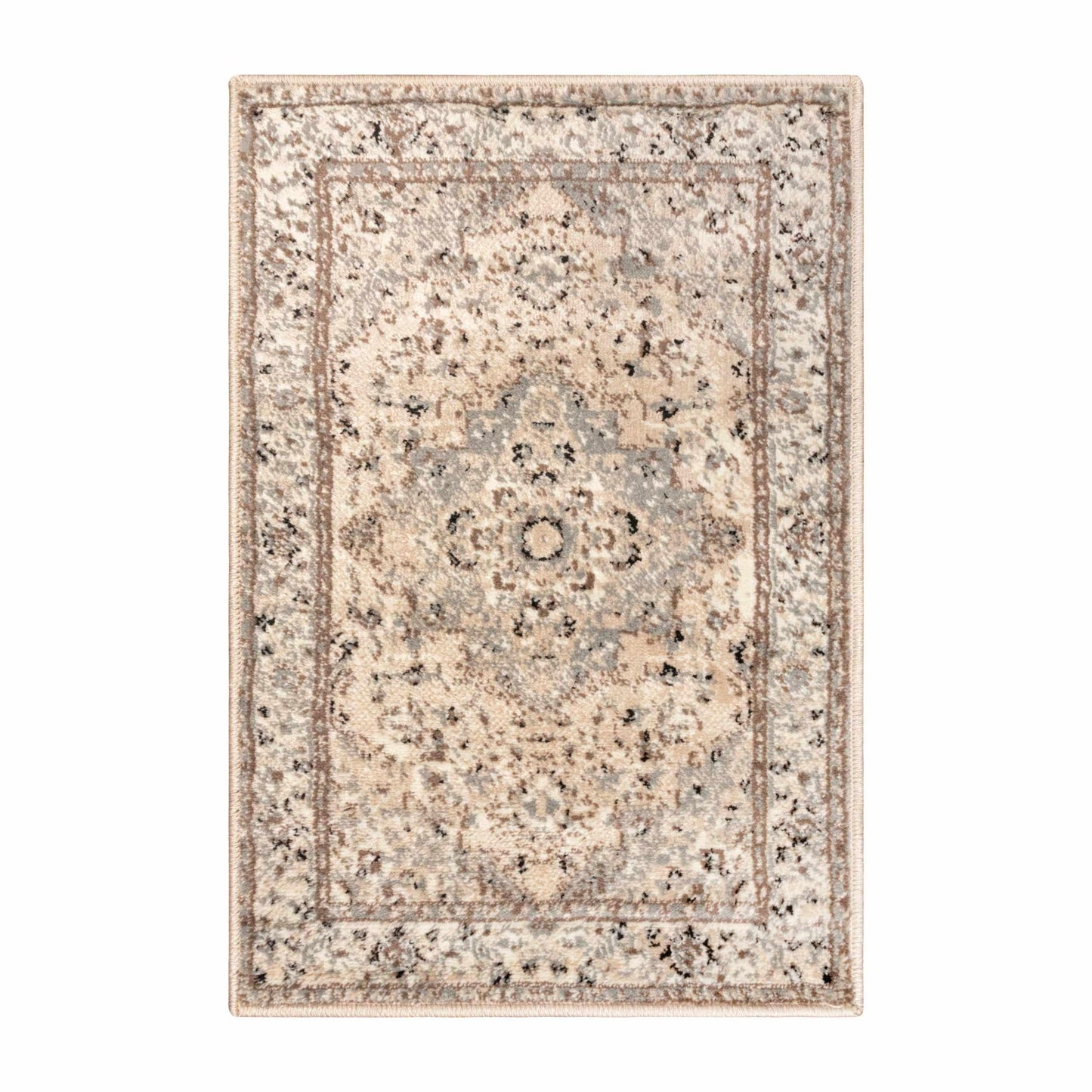 Superior Nysa Oriental Floral and Vines Indoor Farmhouse Area Rug - Slate