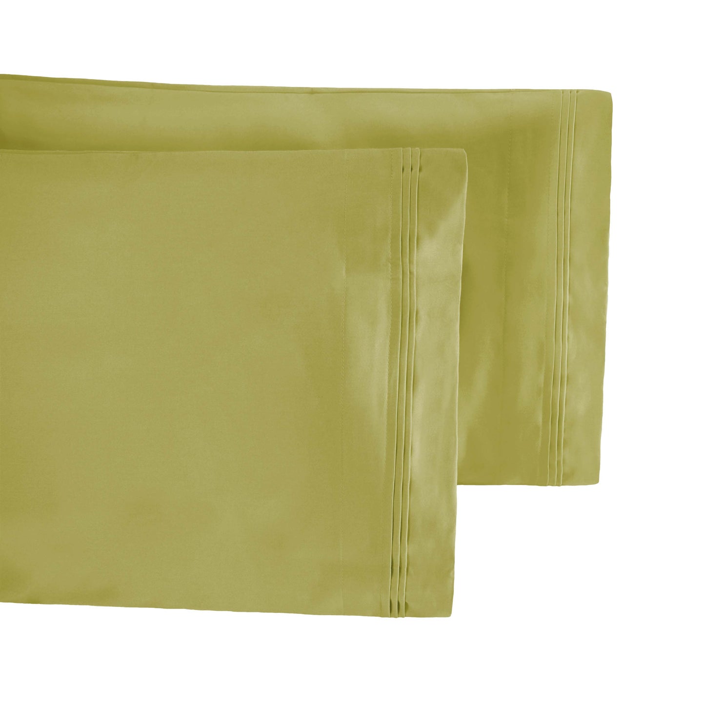 Premium 650 Thread Count Egyptian Cotton Solid Pillowcase Set - OliveGreen