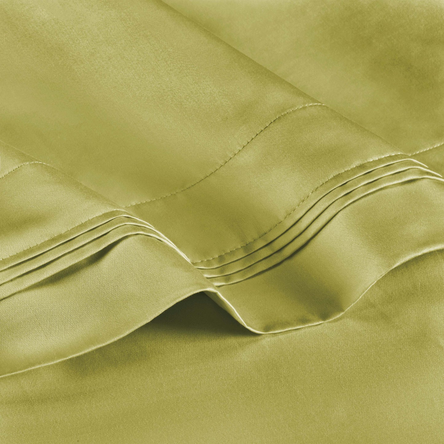 Premium 650 Thread Count Egyptian Cotton Solid Pillowcase Set - OliveGreen