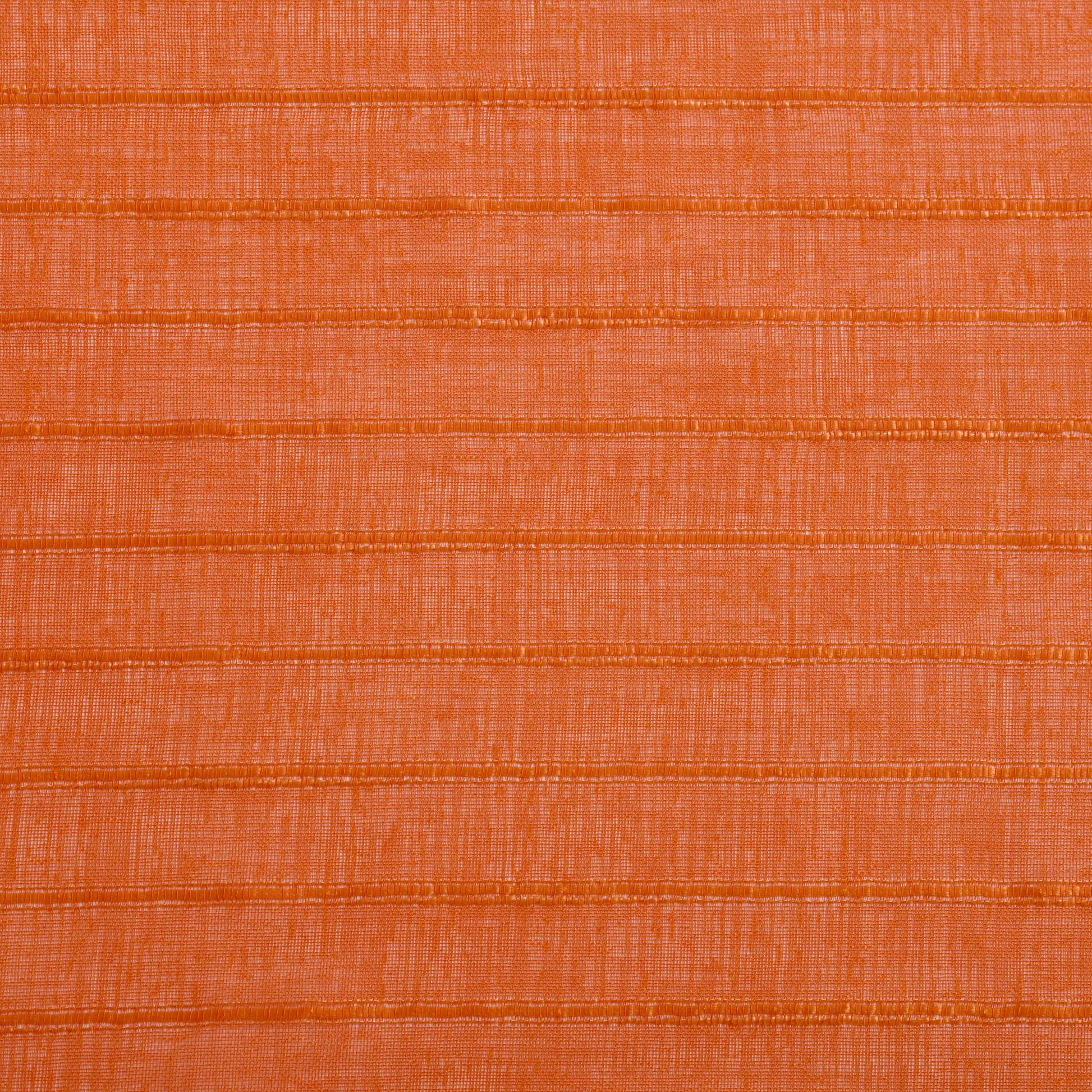 Jackson Striped Sheer Window Curtain Panels - Orange