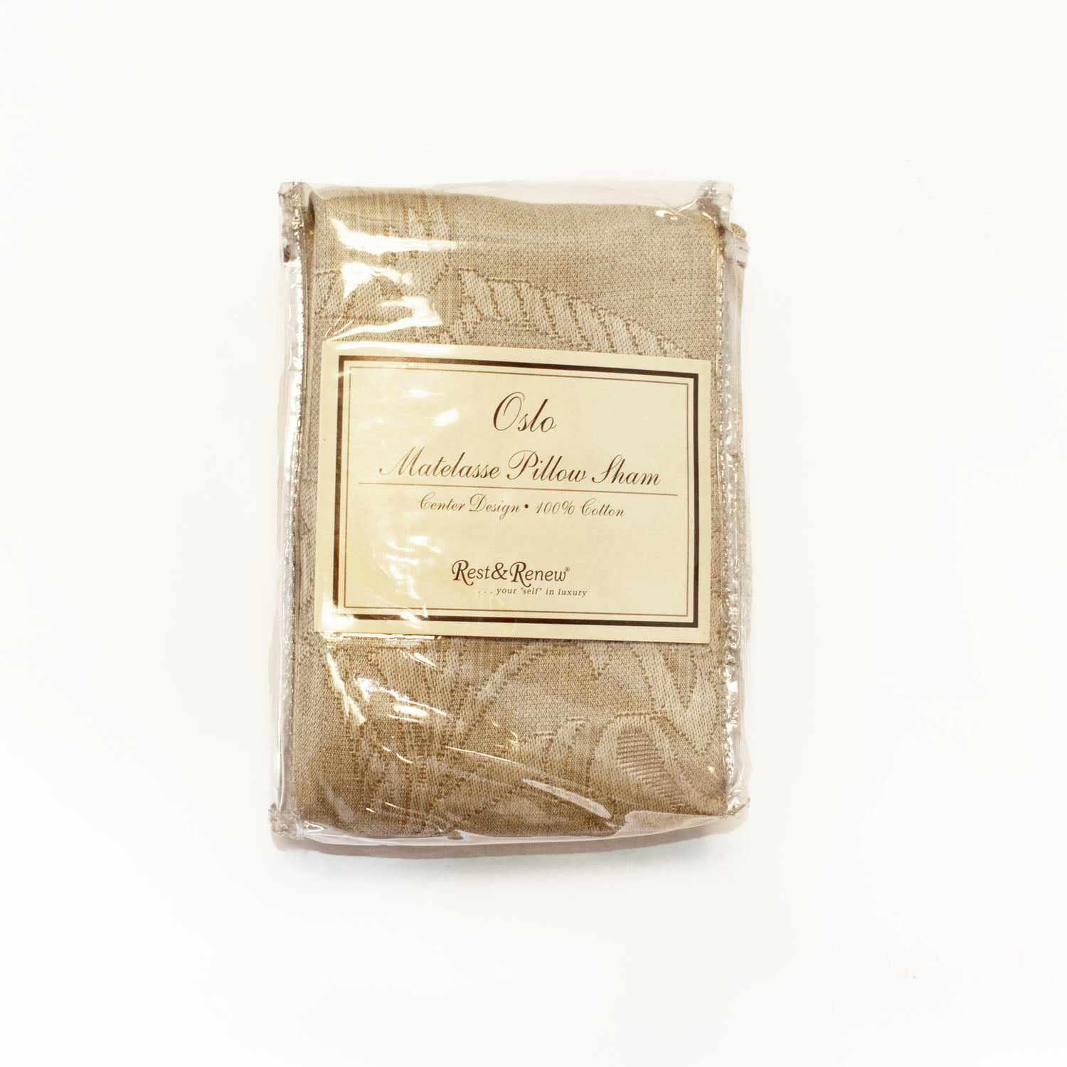 Oslo Cotton Jacquard Premium Matelasse Pillow Sham - Linen